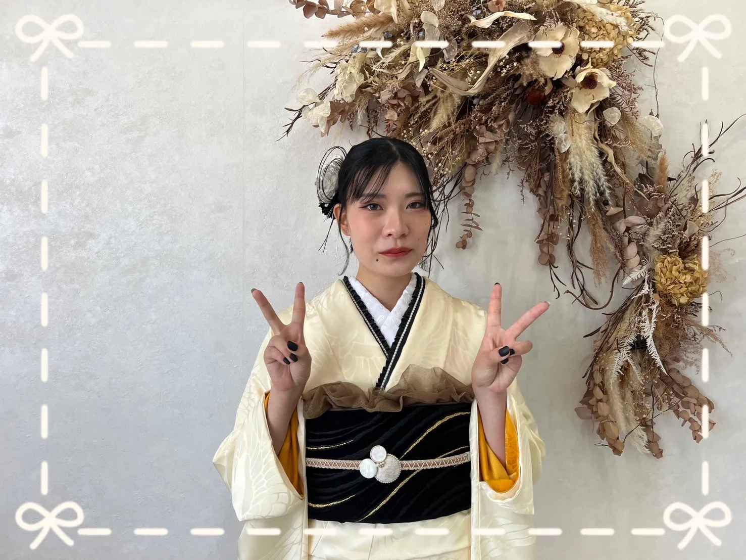 振袖 レンタル 可愛い おしゃれ かっこいい イマドキ くすみ 写真 妹割