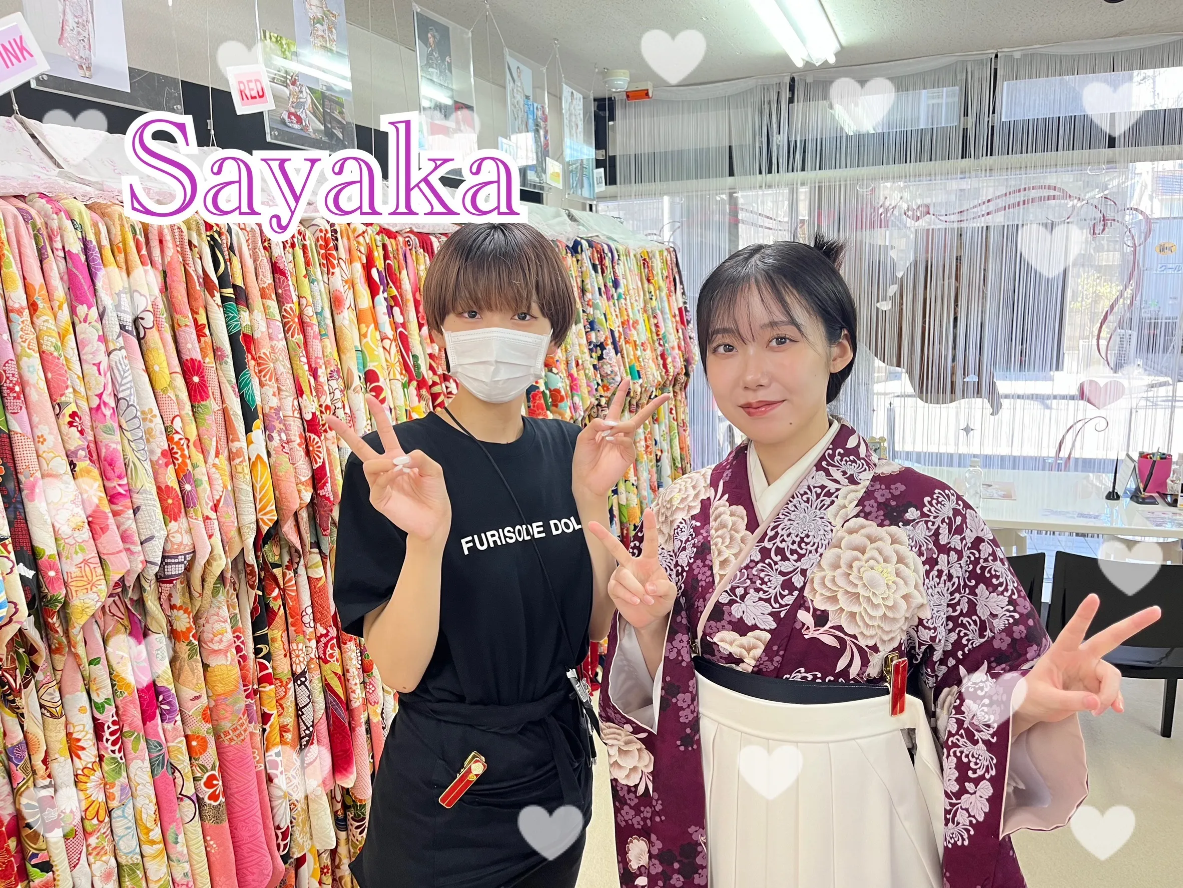 袴 レンタル 奈良 可愛い 古典 パープル 紫 統一感