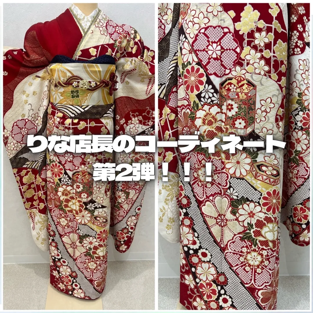 【TAKAZEN橿原店】22日♡最高級のプレミアム古典のお振袖をりな店長がコーディネートしてみた~第2弾!!!~♡