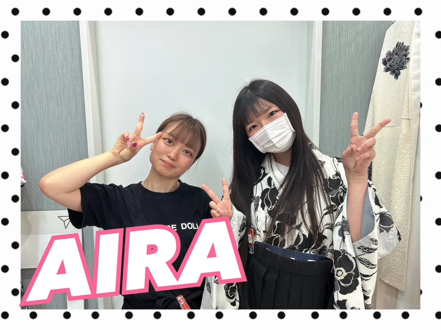 【TAKAZEN橿原店】27日♡2025年卒業のモノトーンコーデ紹で首元がキラキラでオシャレな卒業式袴姫ちゃん♡
