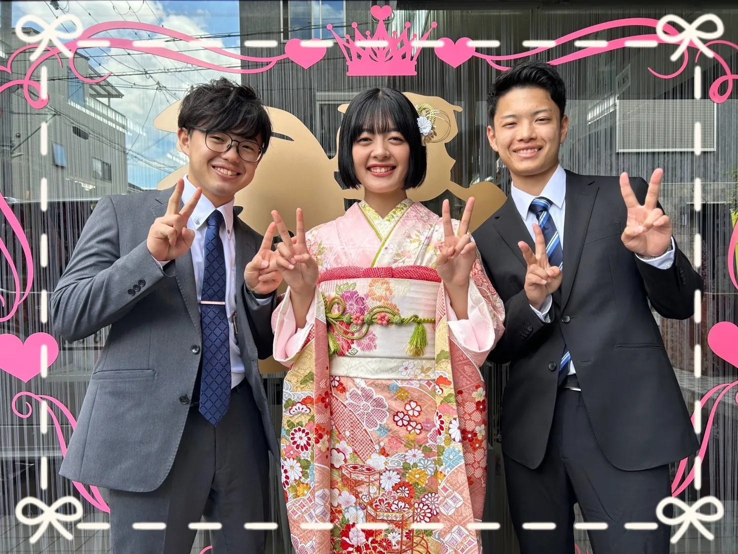 成人式 振袖 前撮り撮影会 かわいい 古典 ピンク 華やか 小柄