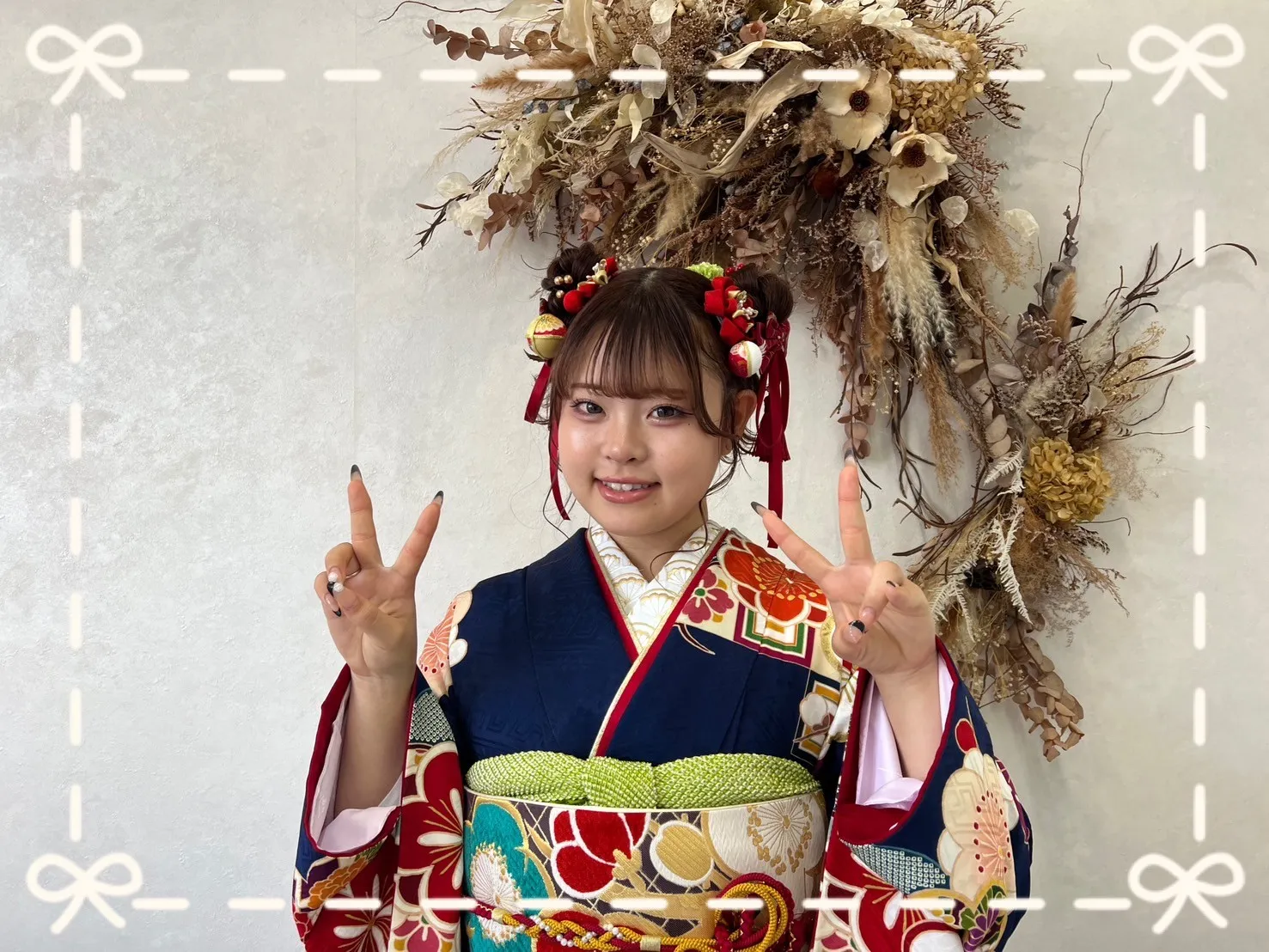 振袖　レンタル　可愛い　おしゃれ　かっこいい　イマドキ　くすみ　写真　妹割