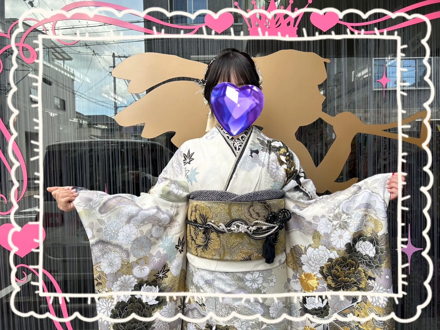 成人式 振袖 前撮り撮影会 モード 白/黒/モノトーン 水連柄/大柄 シンプル クール系振袖 華やか 高身長さんにおすすめ 人気 聖菜