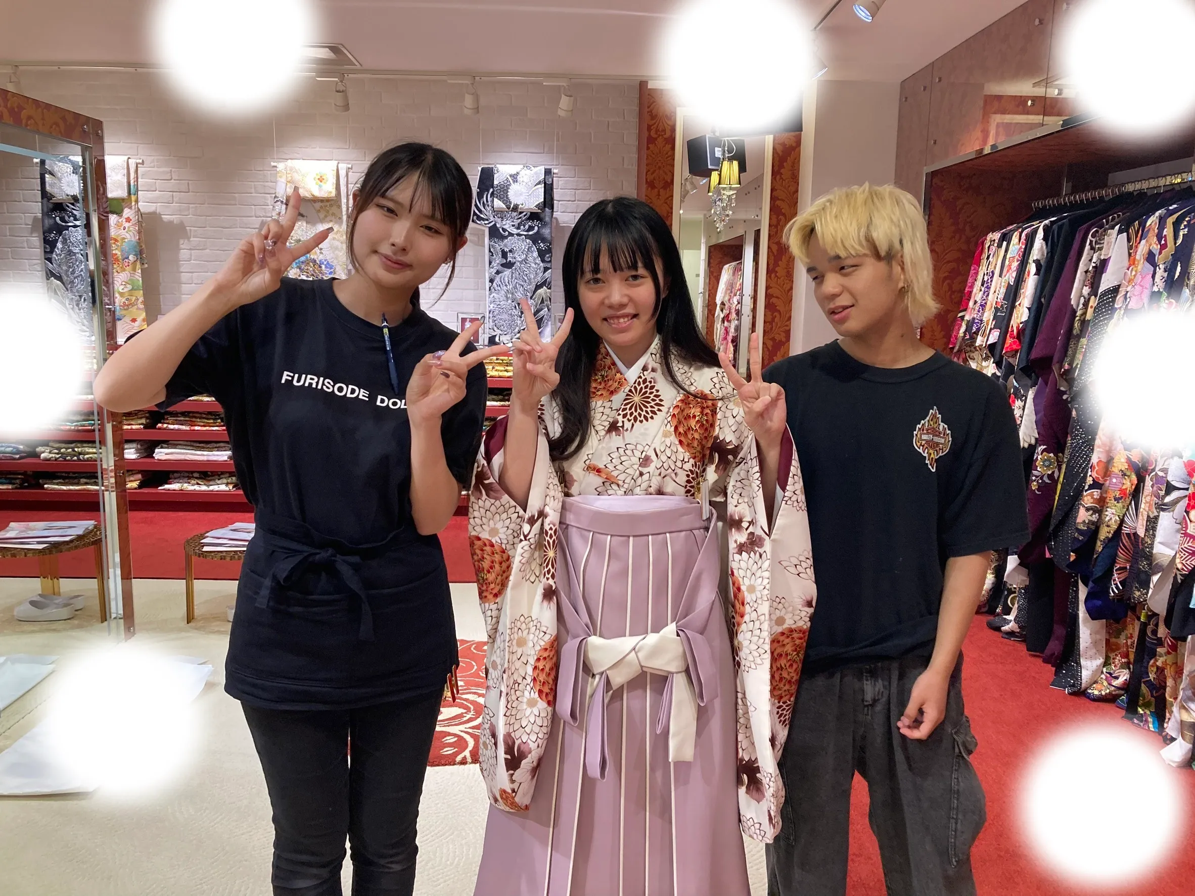 成人式　前撮り　梅田　振袖レンタル　袴レンタル　中村里紗　かわいい　イマドキ　新作　くすみカラー