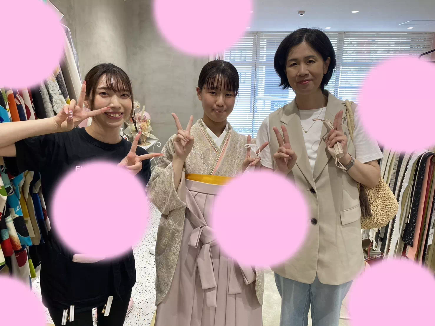 【TAKAZEN姫路店】♡2日 イマドキ総レースが可愛いピンクコーデの姫路市の袴レンタル姫ちゃん♡