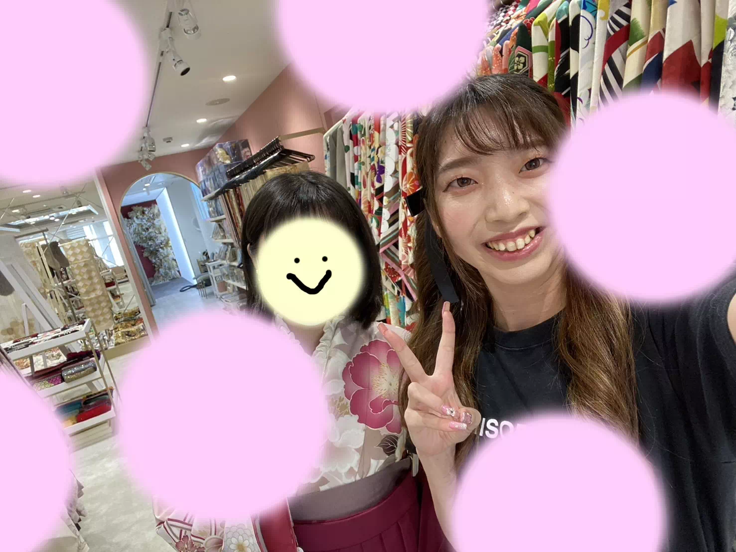 【TAKAZEN姫路店】♡14日 甘めピンクが可愛い!最新作くすみガーリーの袴レンタルの加古川市姫ちゃん♡