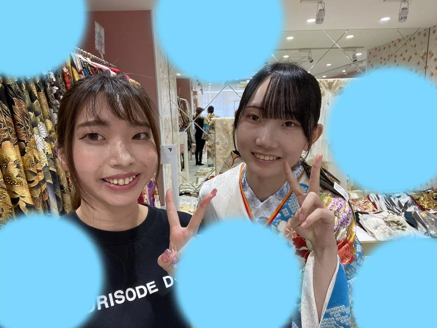 【TAKAZEN姫路店】♡23日 白と水色がお上品な正統派古典でお振袖レンタルの姫路市の2026年成人姫ちゃん♡
