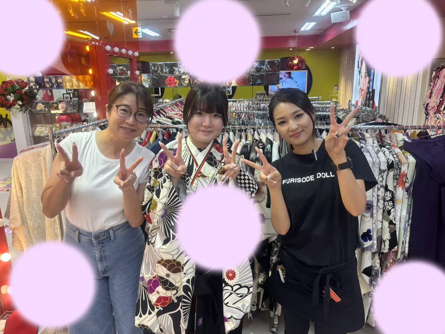 TAKAZEN神戸店 卒業式 袴 レンタル 前撮り撮影会 イマドキ カワイイ コディネート 古典 黒
