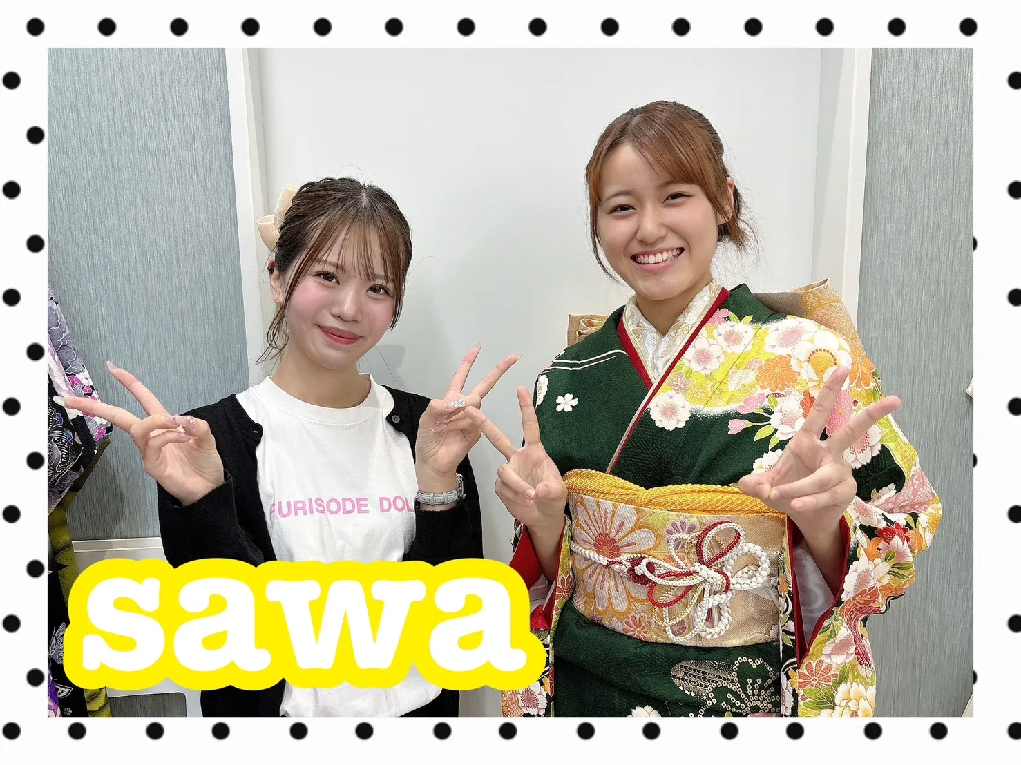 【TAKAZEN橿原店】28日♡2026年成人の緑で色鮮やかなお花がたくさん入った古典柄お振袖姫ちゃん♡