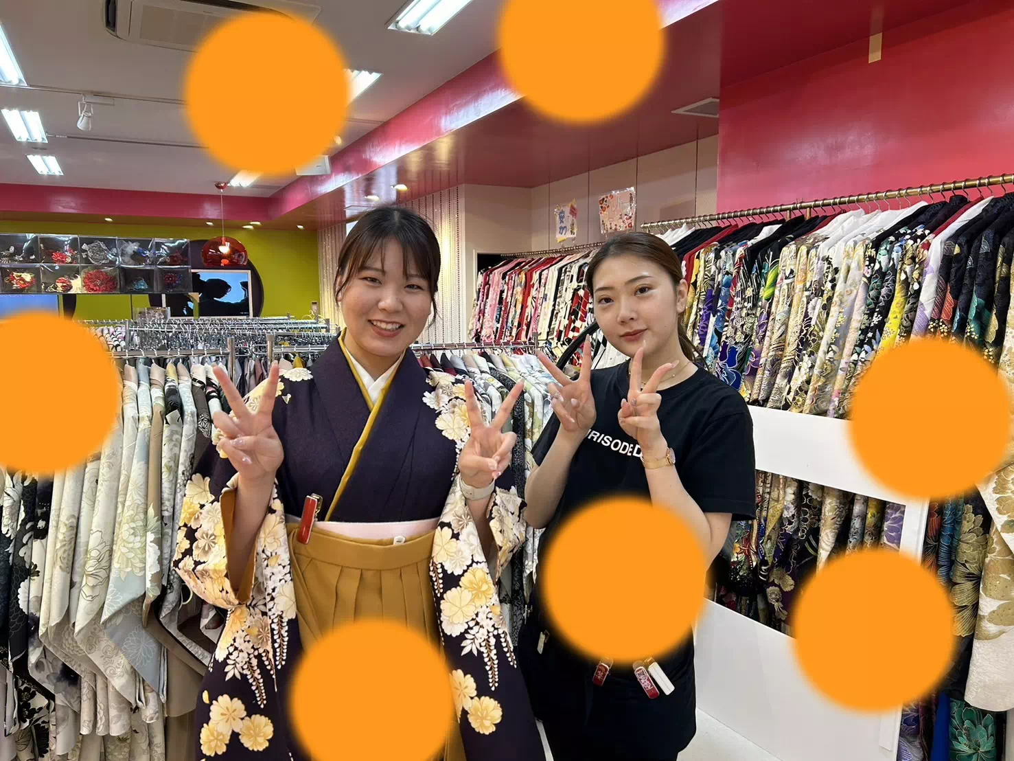 TAKAZEN神戸店　前撮り撮影会　イマドキ　カワイイ　コディネート　振袖　レンタル　袴　