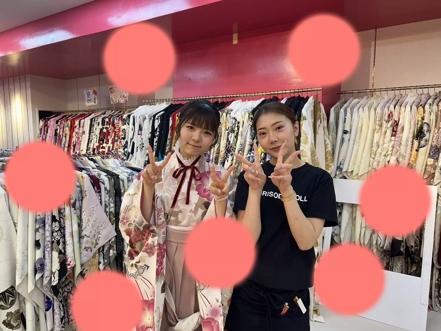TAKAZEN神戸店　前撮り撮影会　イマドキ　カワイイ　コディネート　振袖　レンタル　袴　