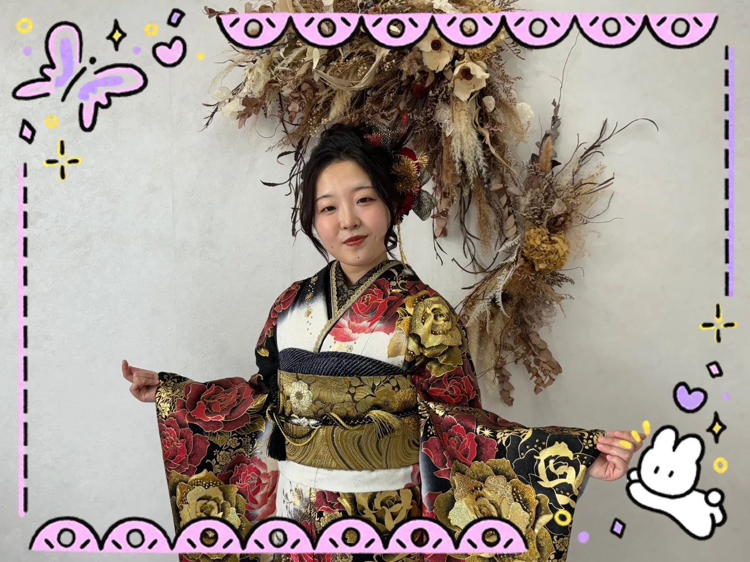 振袖　レンタル　前撮り　撮影会　可愛い　おしゃれ　かっこいい　イマドキ　くすみ　レトロ　安い