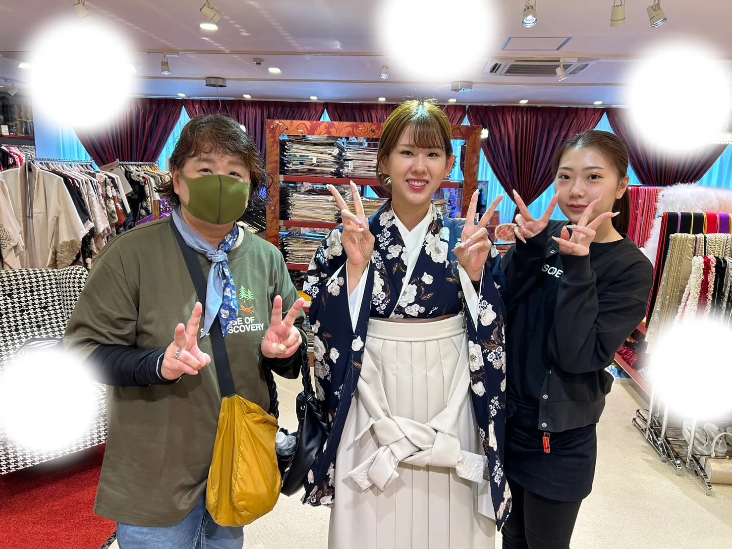 成人式 前撮り 梅田 袴 くすみカラー かわいい イマドキ 淡色 古典 タカゼン 撮影