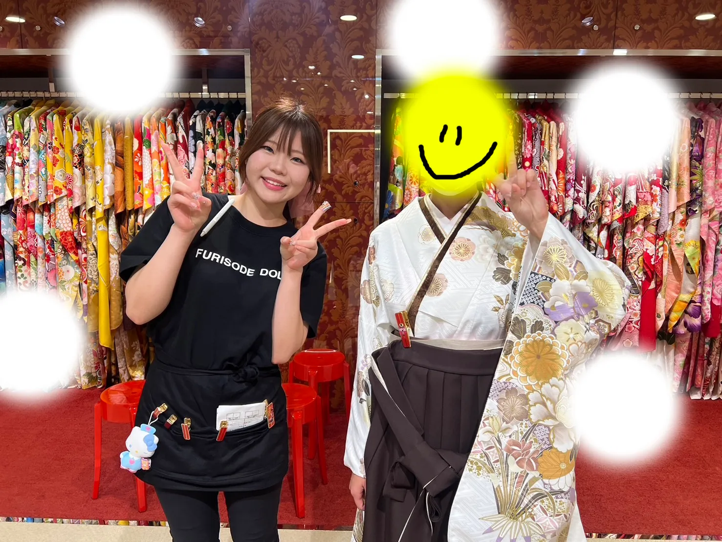 成人式 前撮り 梅田 袴 くすみカラー かわいい イマドキ 淡色 古典 タカゼン 撮影