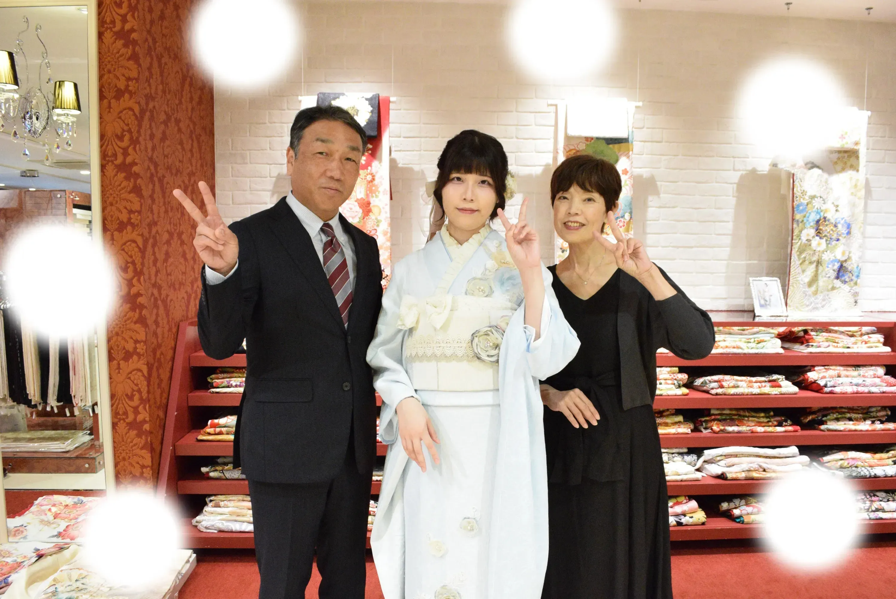 成人式　前撮り　梅田　水色　可愛い　シンプル
