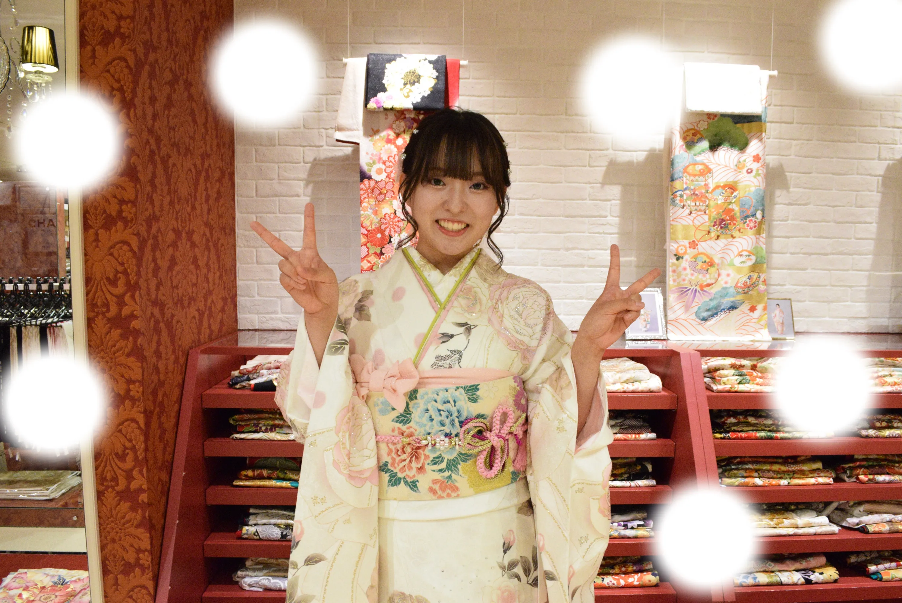 成人式　前撮り　梅田　ヘップバーン　ピンク　可愛いキラキラ