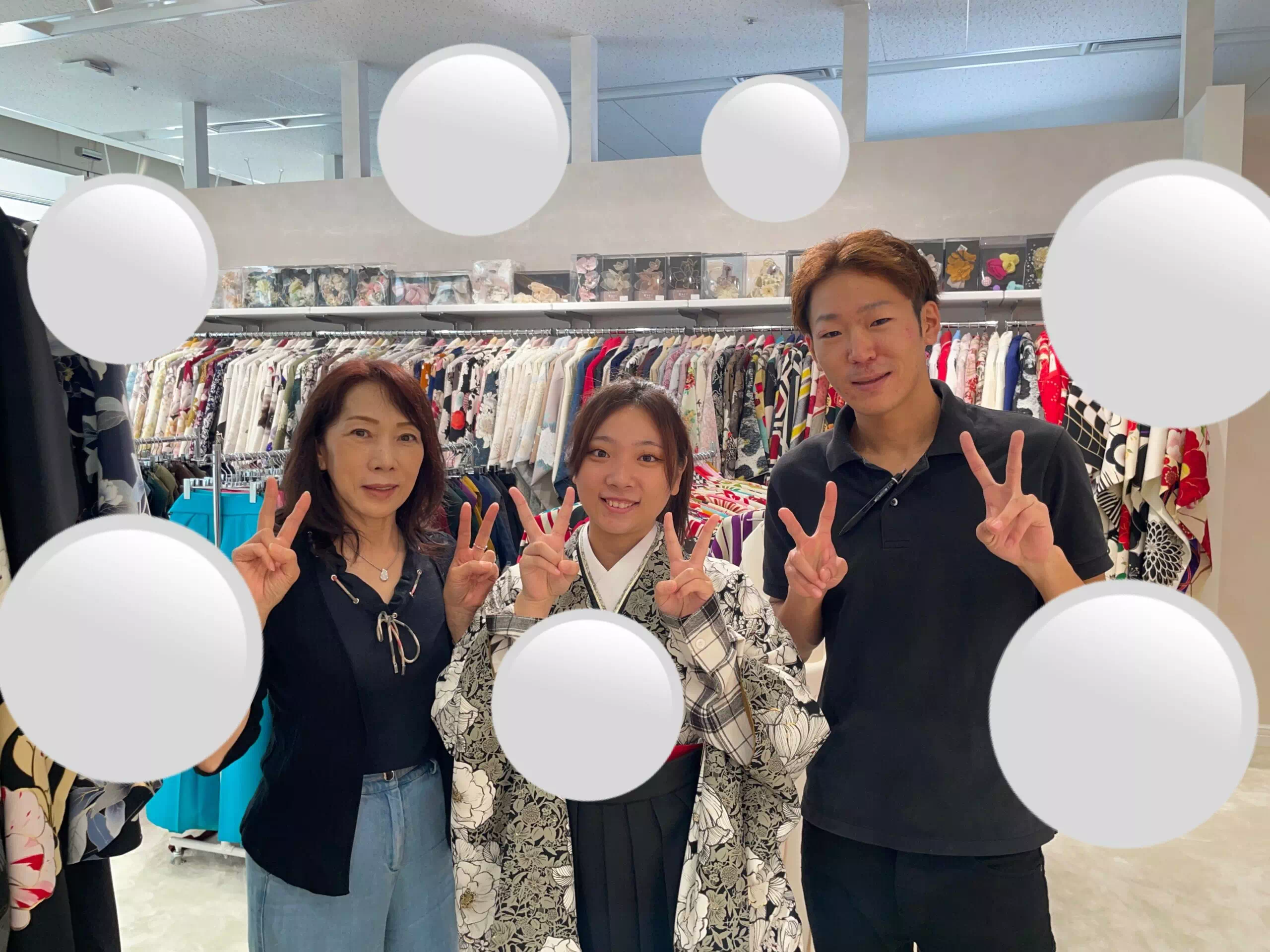 TAKAZEN神戸店 カッコイイ モノトーン 前撮り撮影会 イマドキ カワイイ コディネート 袴