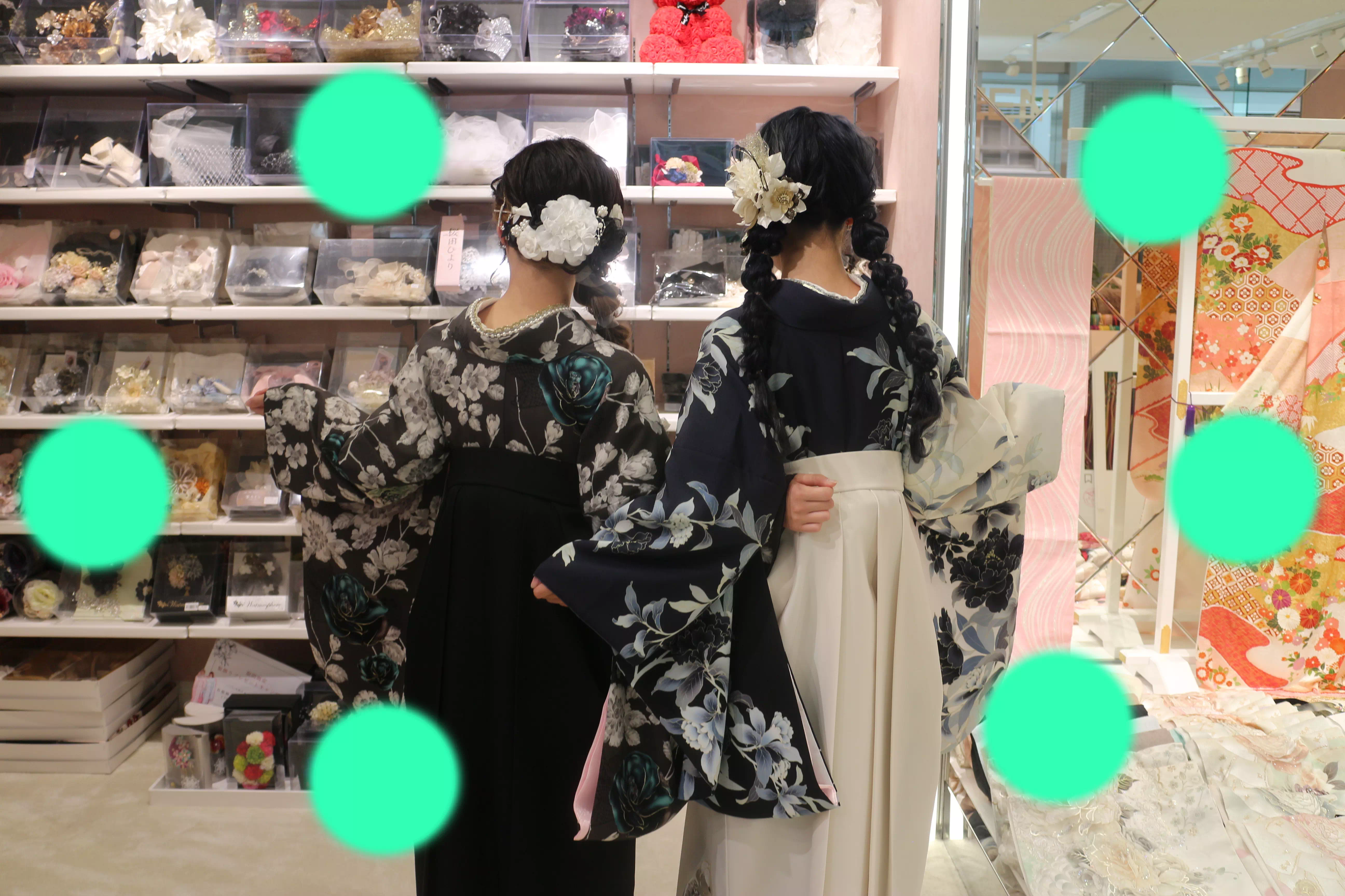 TAKAZEN神戸店　前撮り撮影会　イマドキ　カワイイ　コディネート　振袖　レンタル　袴　