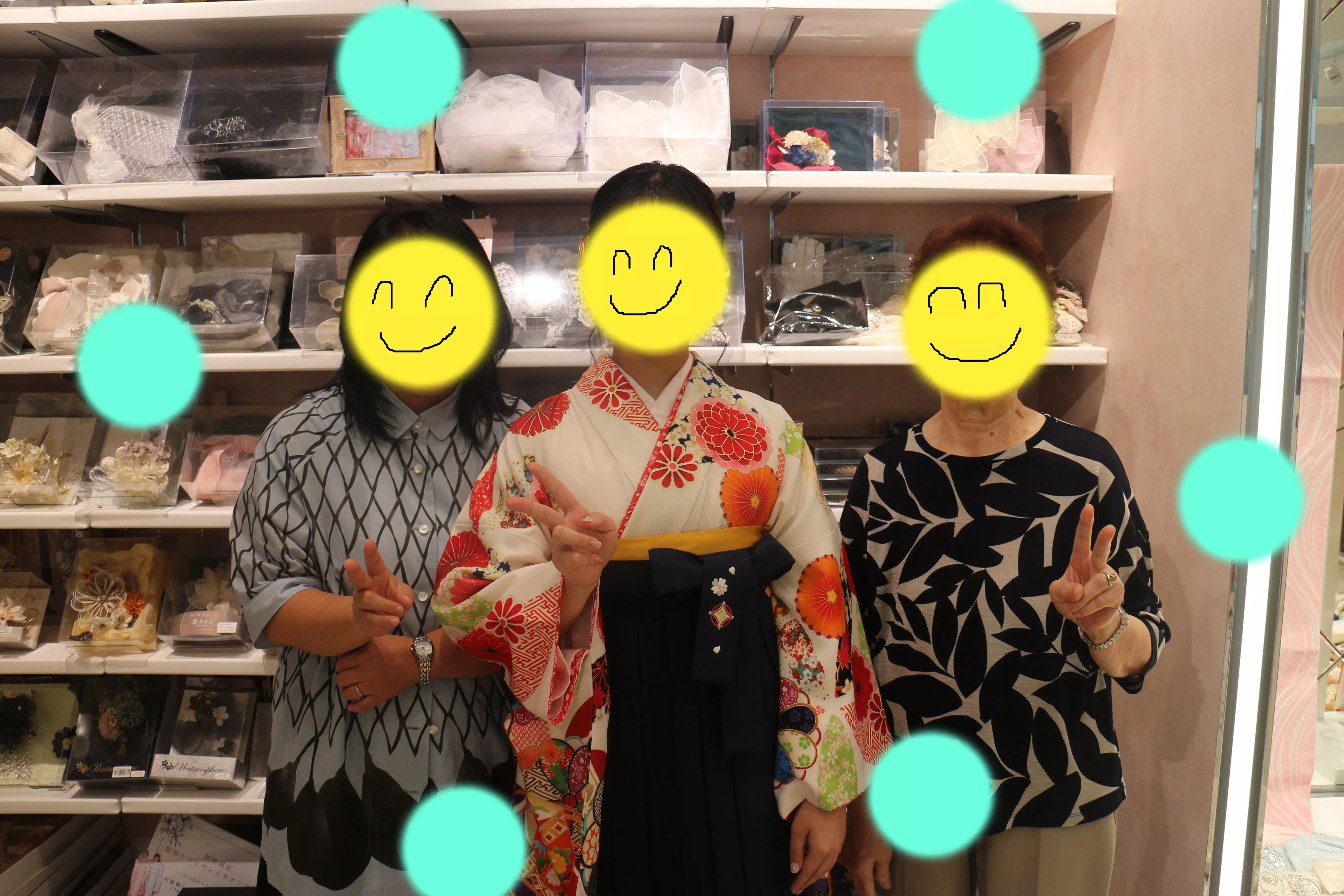 TAKAZEN神戸店　前撮り撮影会　イマドキ　カワイイ　コディネート　振袖　レンタル　袴　