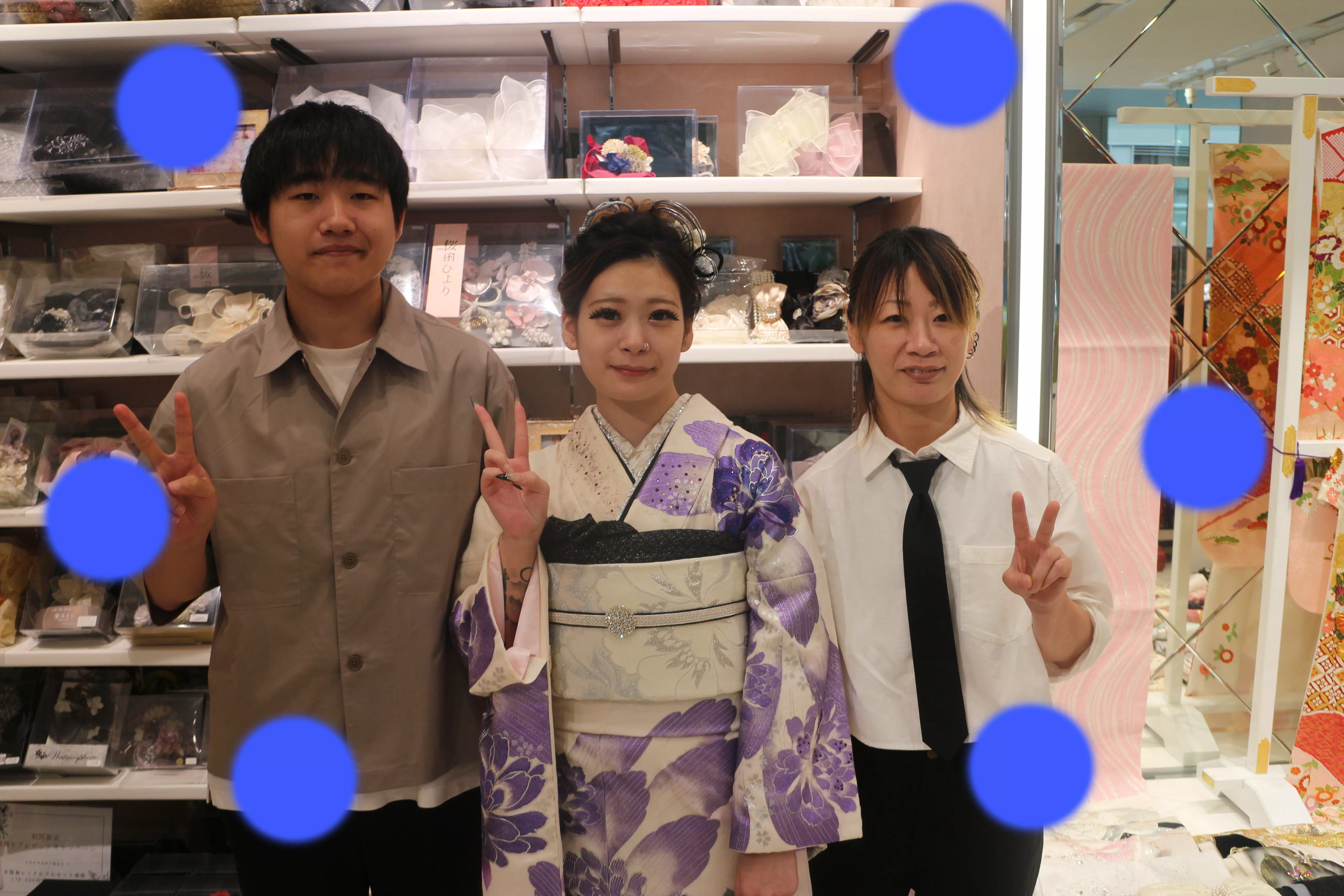 TAKAZEN神戸店　前撮り撮影会　イマドキ　カワイイ　コディネート　振袖　レンタル　袴　