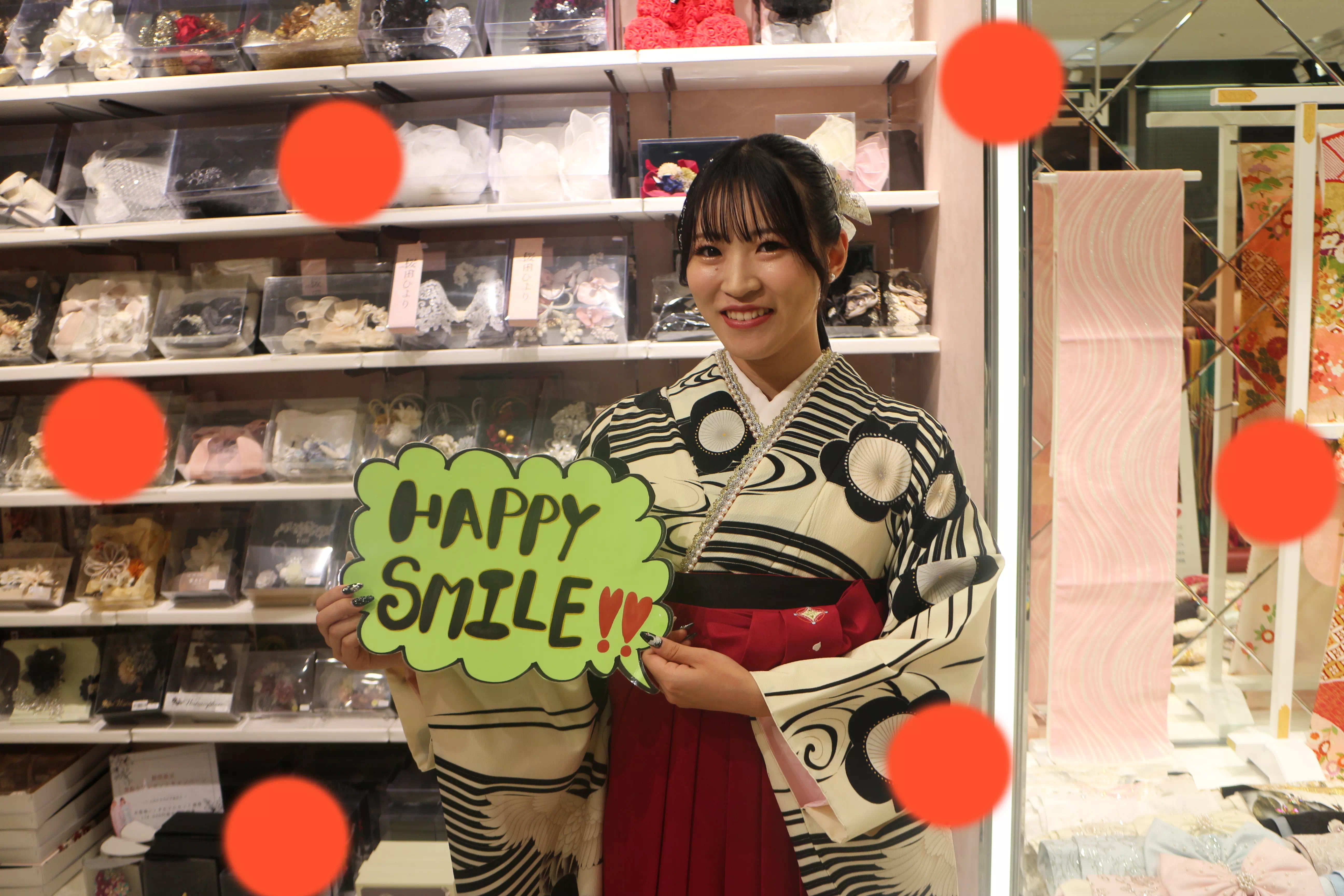 TAKAZEN神戸店　前撮り撮影会　イマドキ　カワイイ　コディネート　振袖　レンタル　袴　