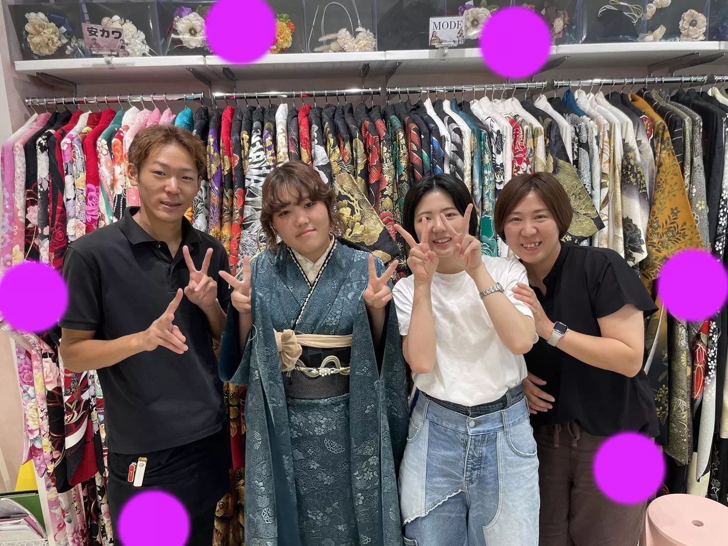 TAKAZEN神戸店　前撮り撮影会　イマドキ　カワイイ　コディネート　振袖　レンタル　袴　
