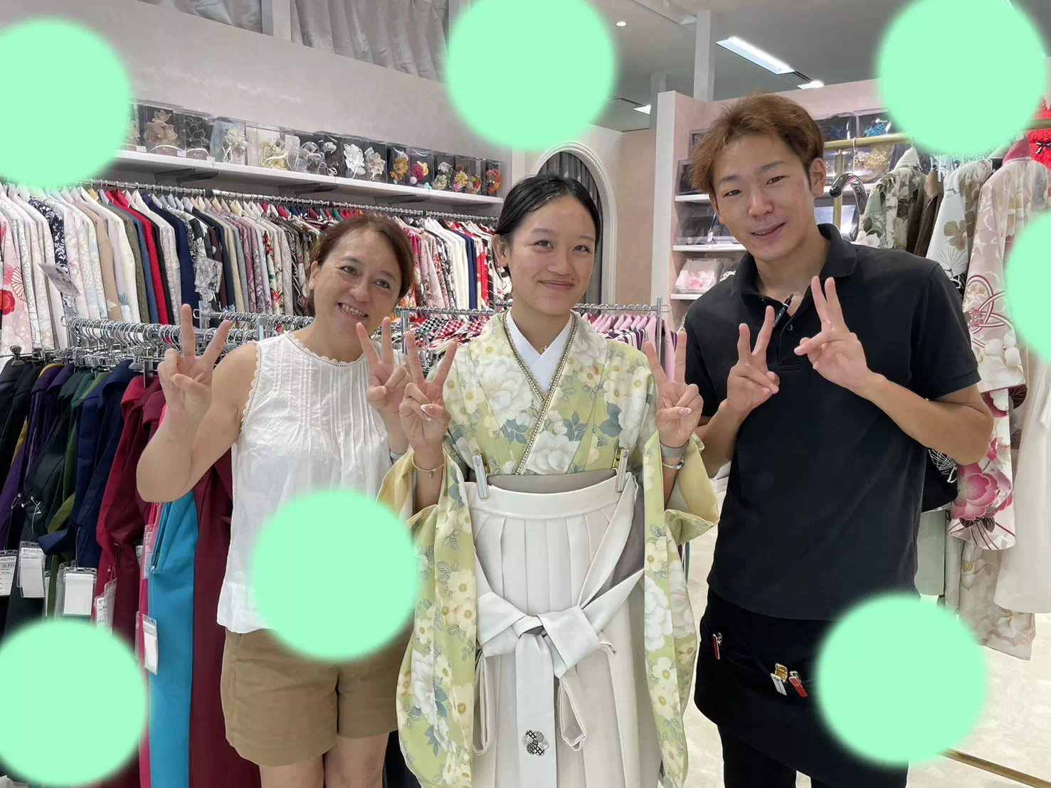 TAKAZEN神戸店　袴レンタル　かわいい　くすみ　イマドキ　被らない