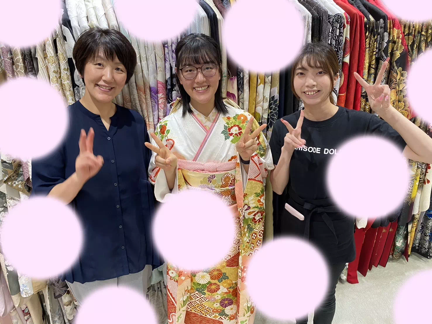 【TAKAZEN姫路店】♡4日 2026年成人のプレミアム古典のピンクでふんわり可愛い吉澤織物の振袖姫ちゃん♡