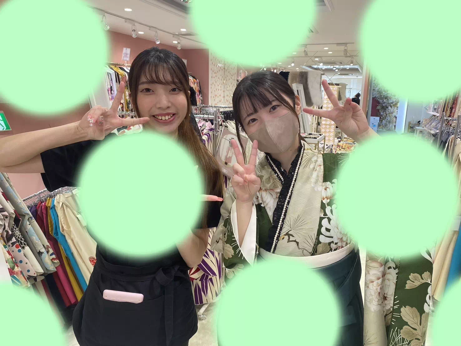 【TAKAZEN姫路店】♡7日 深い緑の袴コーデがイマドキおしゃれな姫路市の卒業式袴レンタル姫ちゃん♡