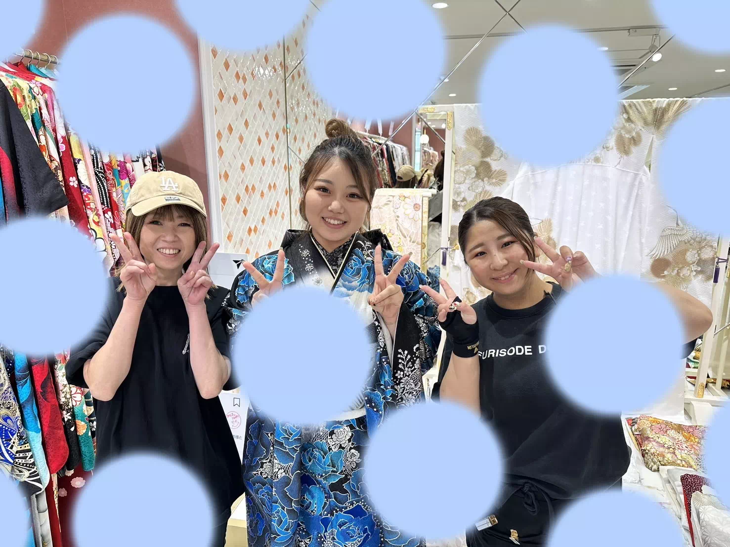 【TAKAZEN姫路店】♡19日 2026年養父市成人式の青色の薔薇がカッコイイ!振袖姫ちゃん♡