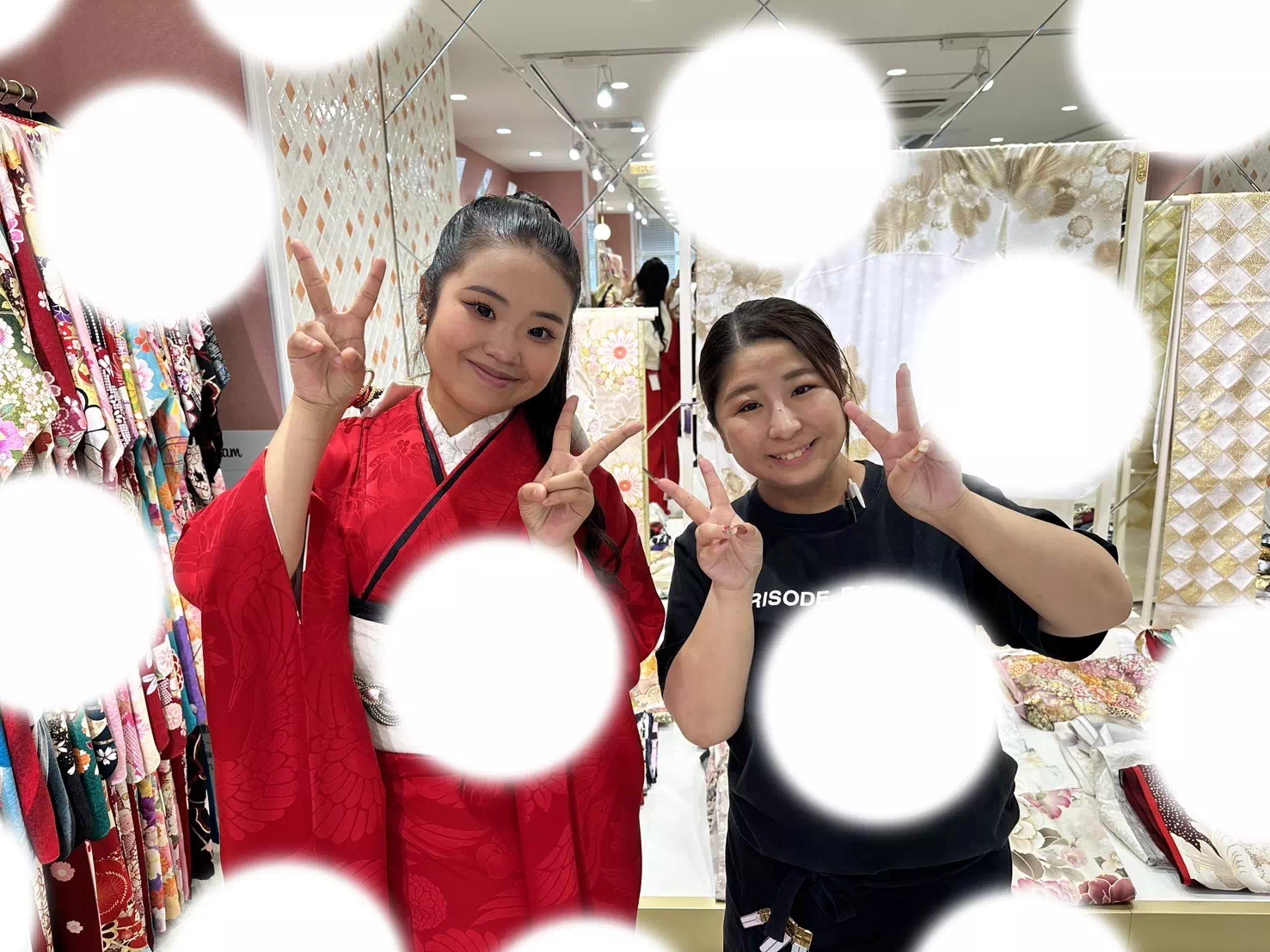 【TAKAZEN姫路店】♡22日 2025年加古川市成人式のレトロでカッコイイ赤無地振袖姫ちゃん♡
