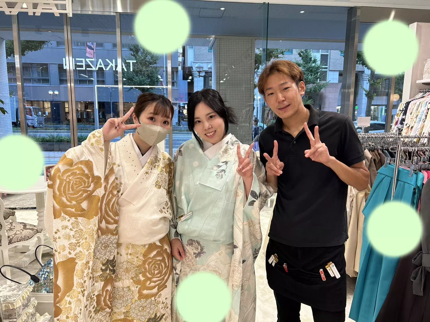 TAKAZEN神戸店　前撮り撮影会　イマドキ　カワイイ　コディネート　振袖　レンタル　袴　