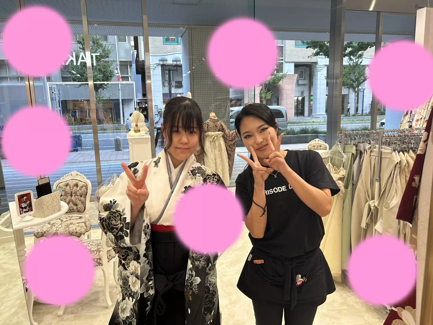 TAKAZEN神戸店 イマドキ カワイイ コディネート レンタル 袴 かっこいい モード