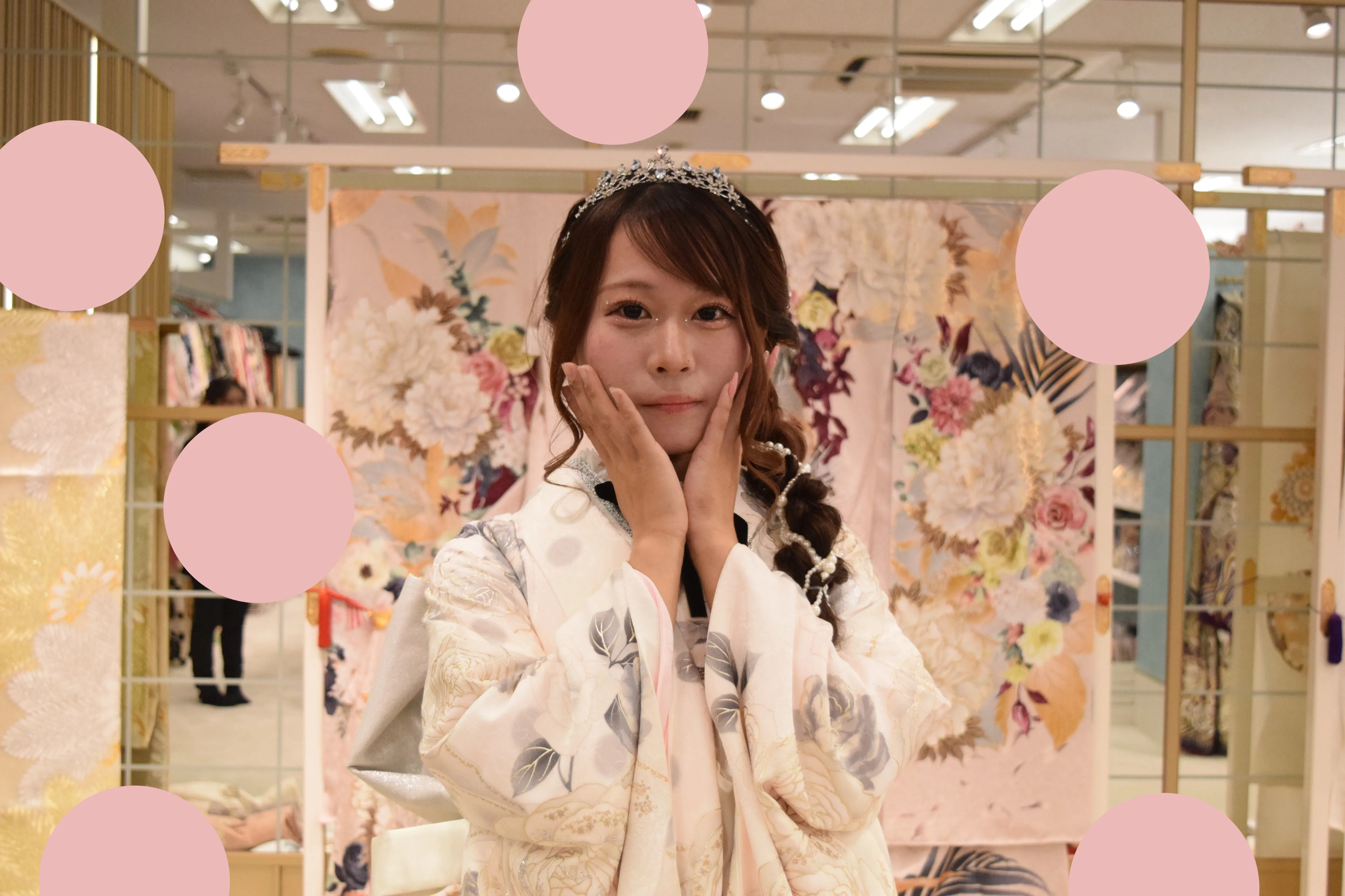 前撮り 振袖 撮影会 大阪 人気 白 かわいい