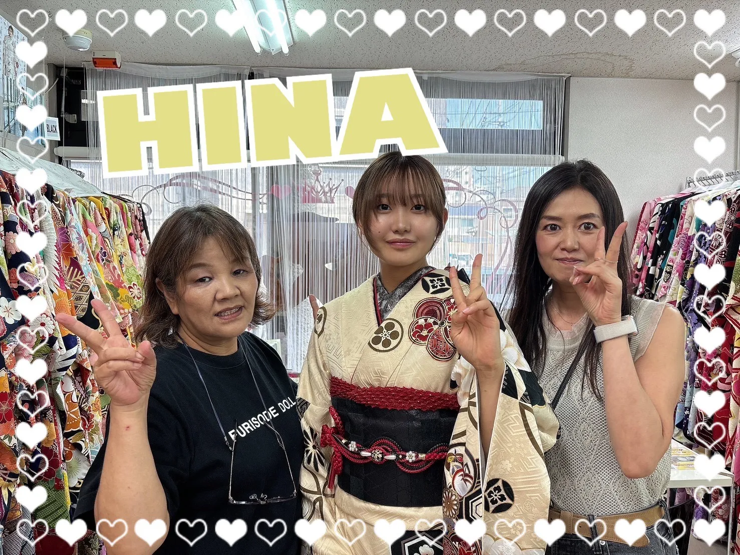 振袖 レンタル 奈良 振袖安い 玉城ティナ×紅一点ブランド振袖 ベージュ/黒 くすみ系一番人気 おしゃれ アンティーク調 しごきアレンジ