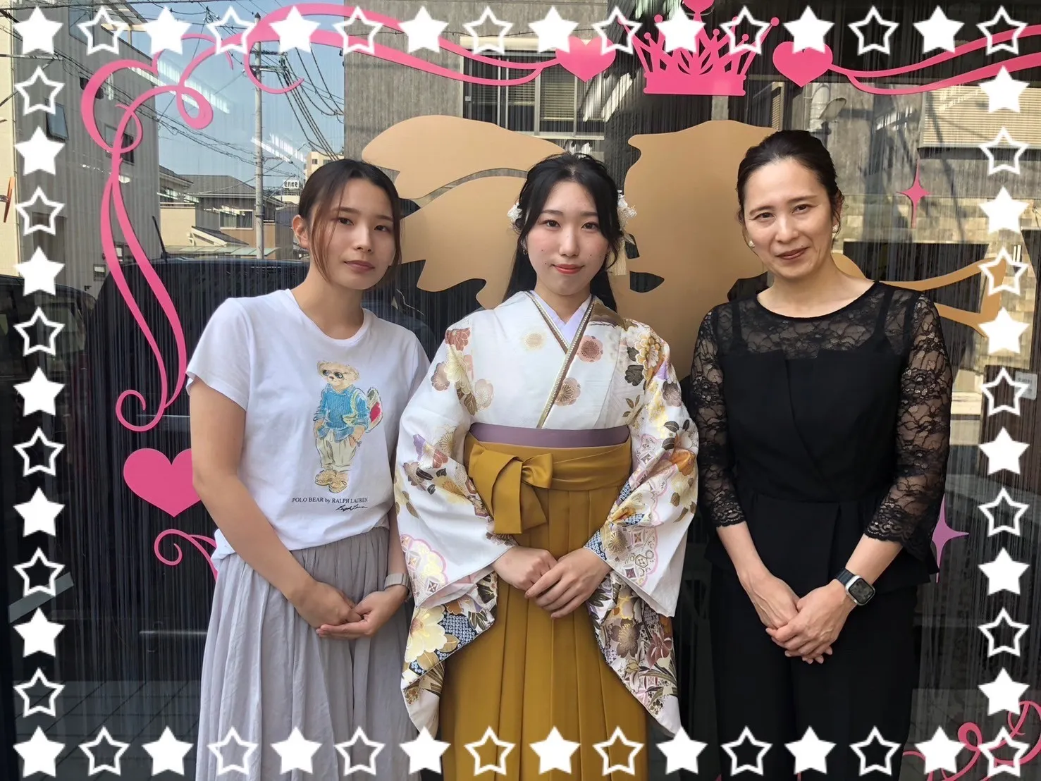 袴 卒業式 前撮り撮影会 奈良 正統派古典 白 菊柄/和柄 王道 大人っぽい 上品 大人っぽい 東京レトロ