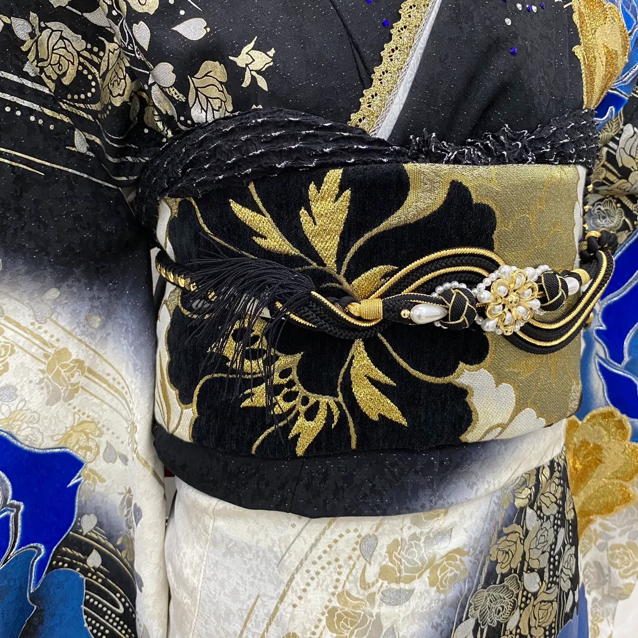 成人式 振袖 奈良 橿原 TAKAZEN 帯 袋帯 アレンジ かわいい オシャレ 華やか 飾り紐