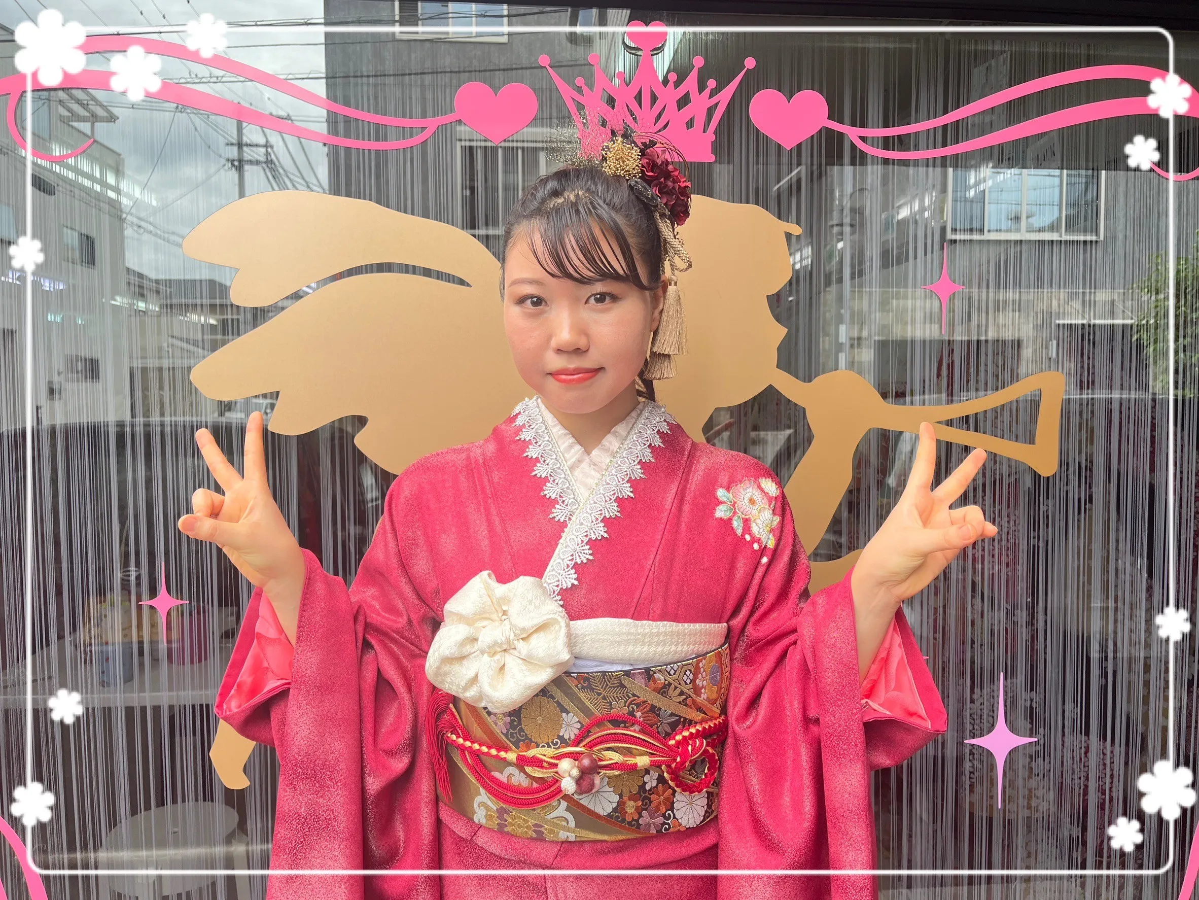 成人式 振袖 前撮り撮影会 持ち込み かわいい 綺麗 華やか ママ振 イマドキ 赤