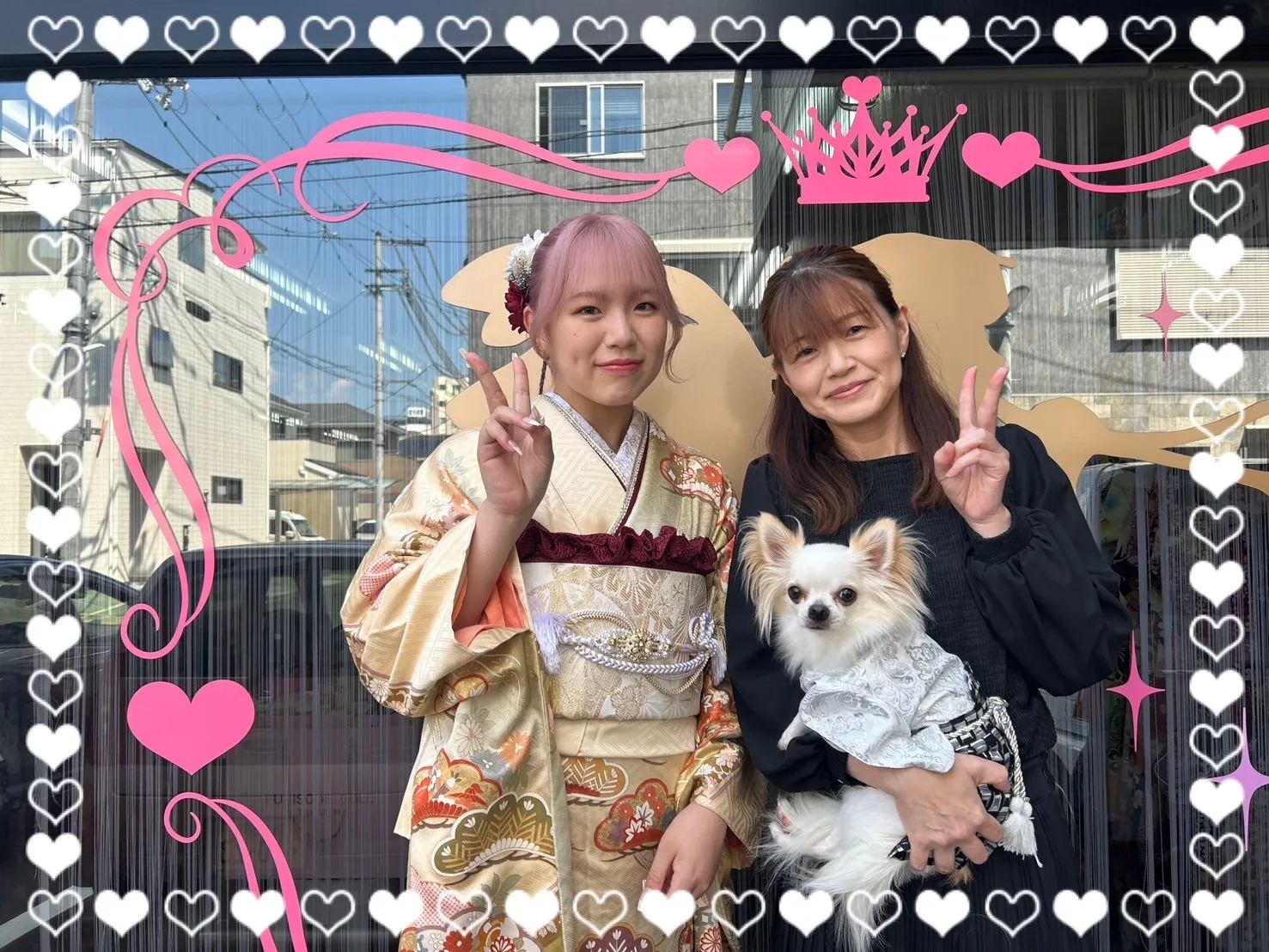 成人式　振袖　前撮り撮影会　持ち込み　かわいい　綺麗　華やか　黄色