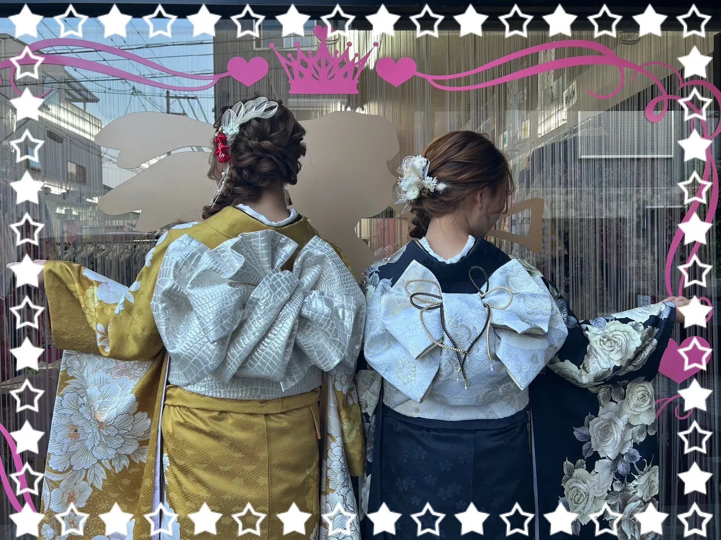 成人式 振袖 前撮り撮影会 正統派古典 マスタード/からし ボタン柄/藤の花柄 ヴィンテージスタイル 假屋崎省吾ブランド 大人っぽい