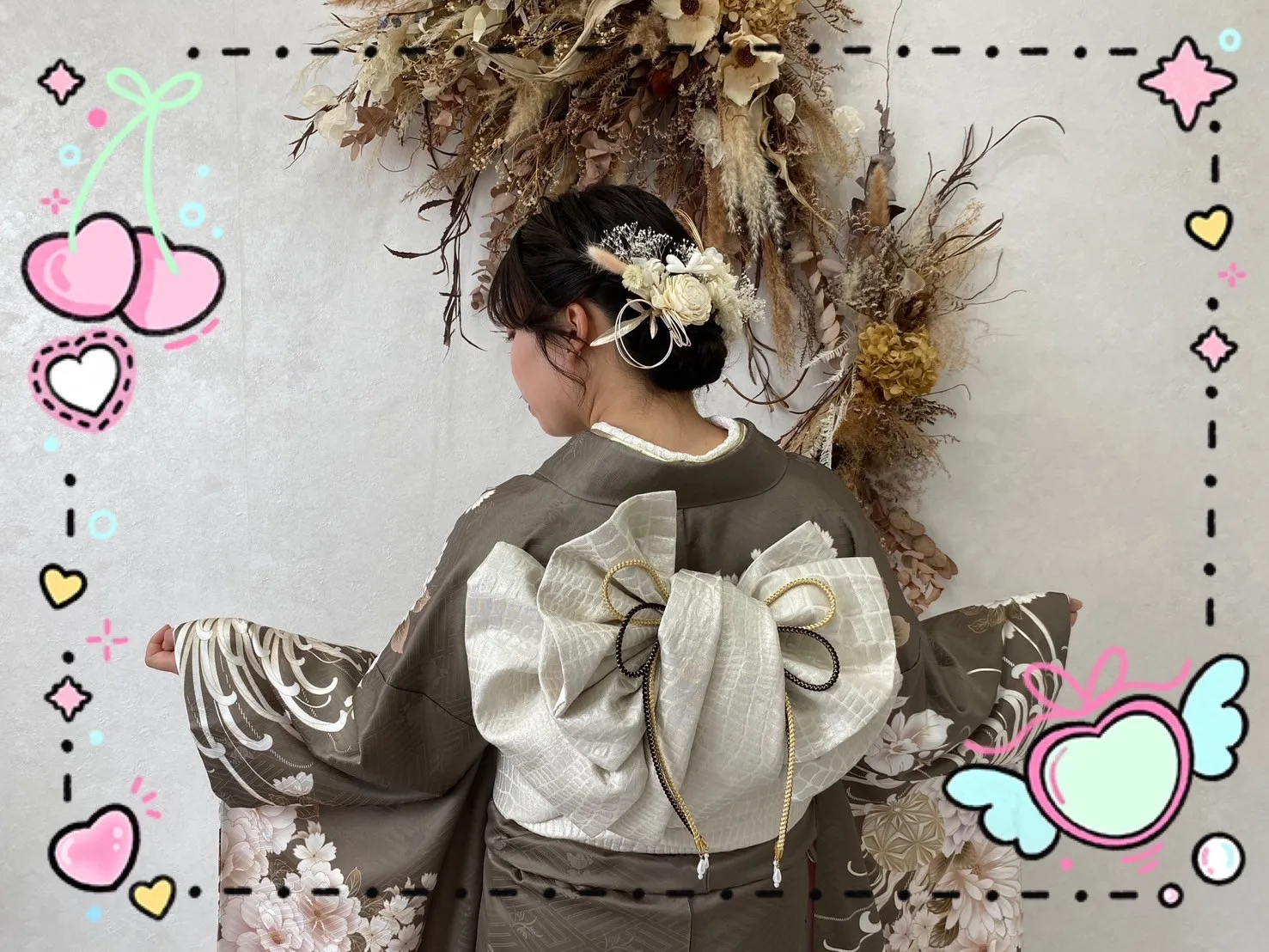 振袖　レンタル　前撮り　撮影会　可愛い　おしゃれ　かっこいい　イマドキ　くすみ　