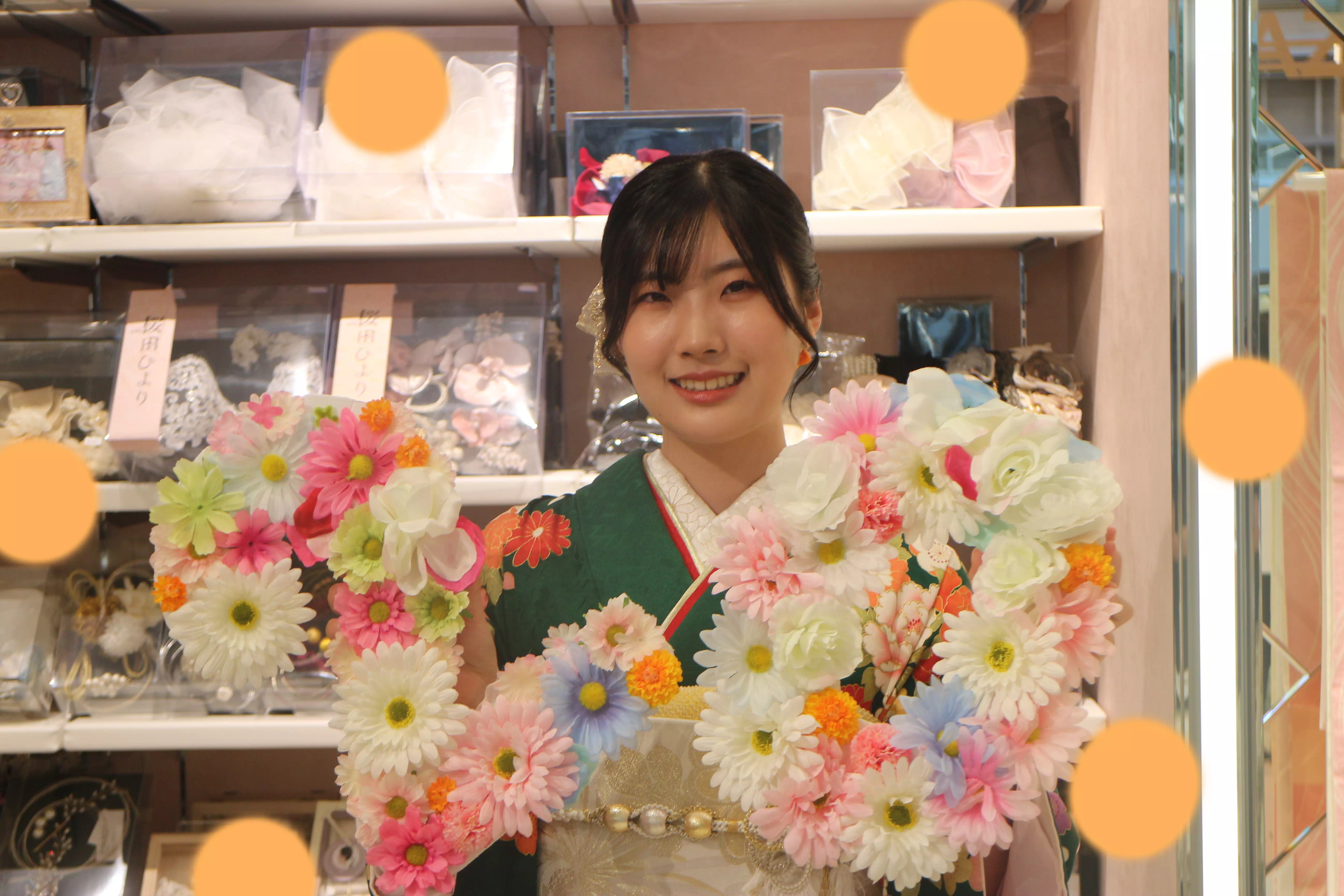 TAKAZEN神戸店　前撮り撮影会　イマドキ　カワイイ　コディネート　振袖　レンタル　袴　