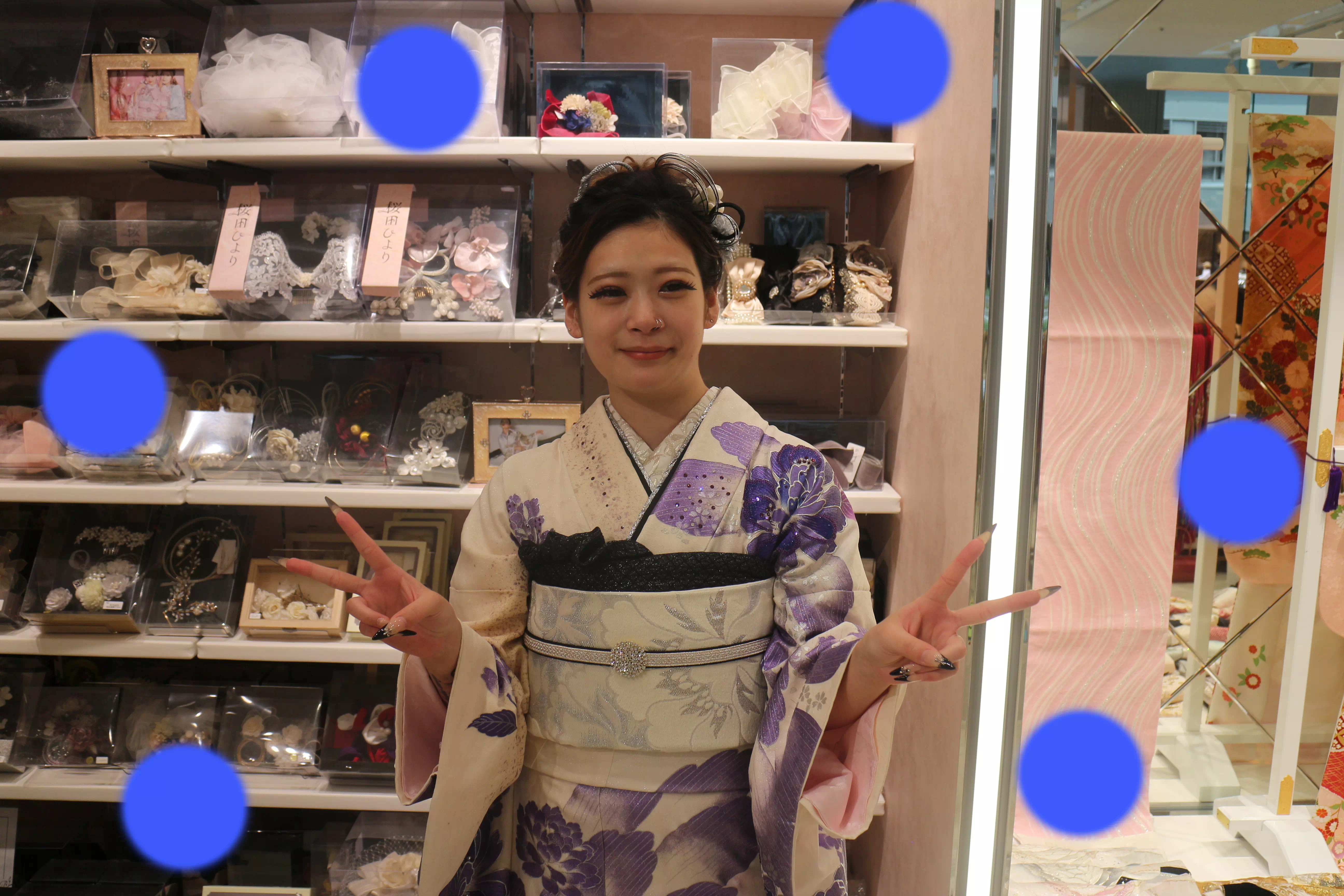 TAKAZEN神戸店　前撮り撮影会　イマドキ　カワイイ　コディネート　振袖　レンタル　袴　