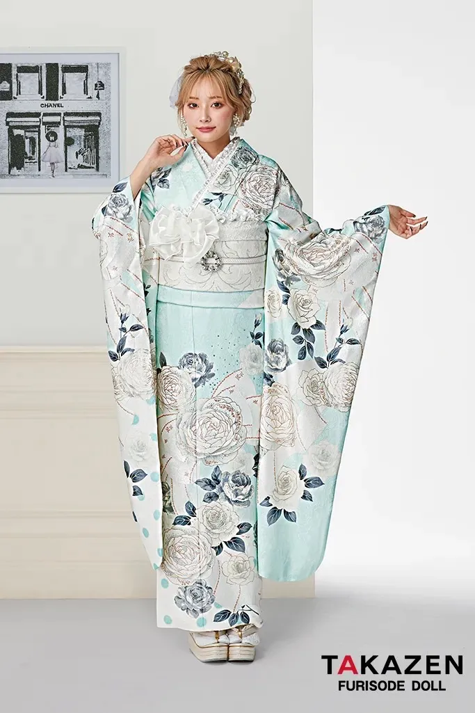 振袖　ヘップバーン　キラキラ