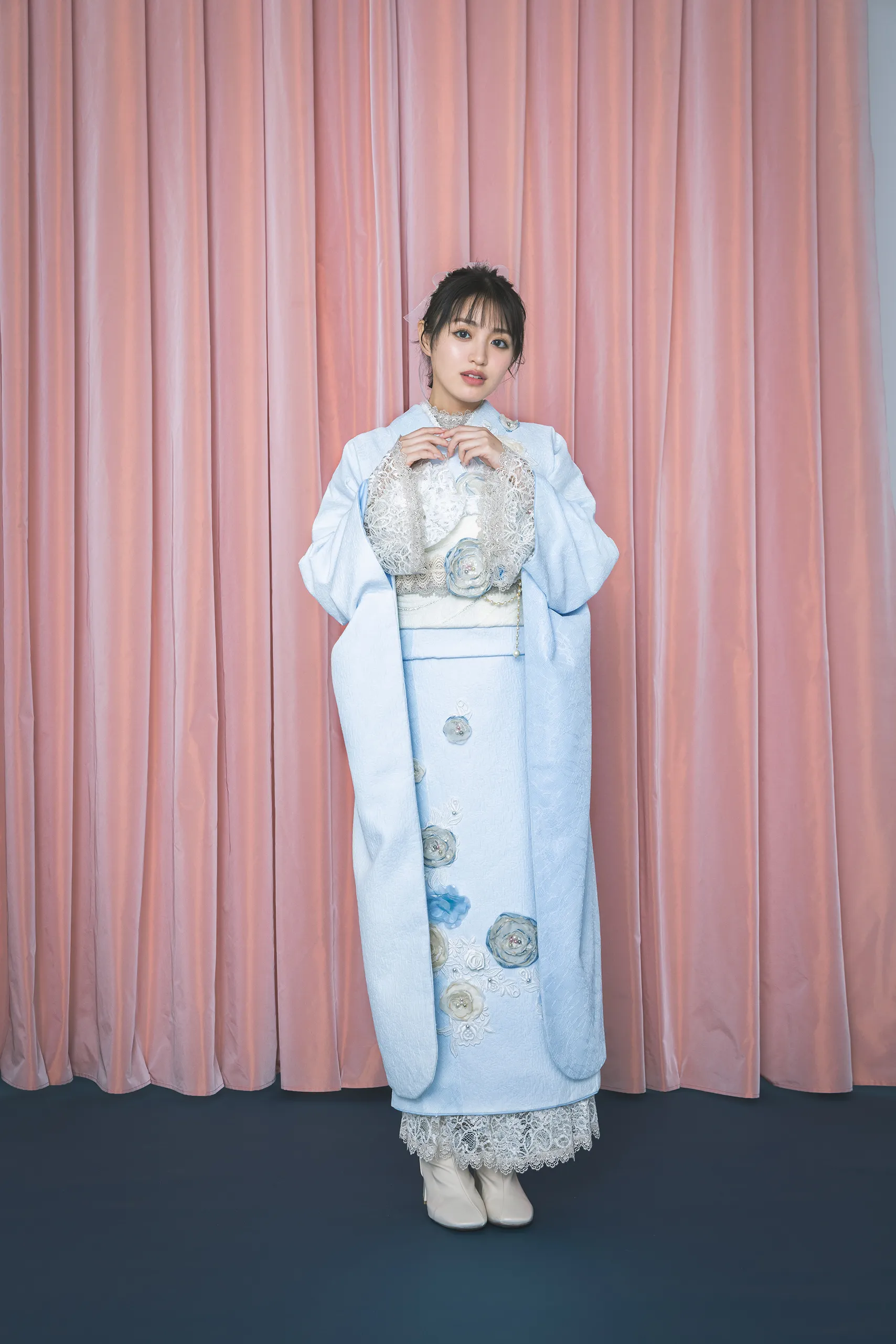 成人式振袖レンタル　ミニョン　立体花