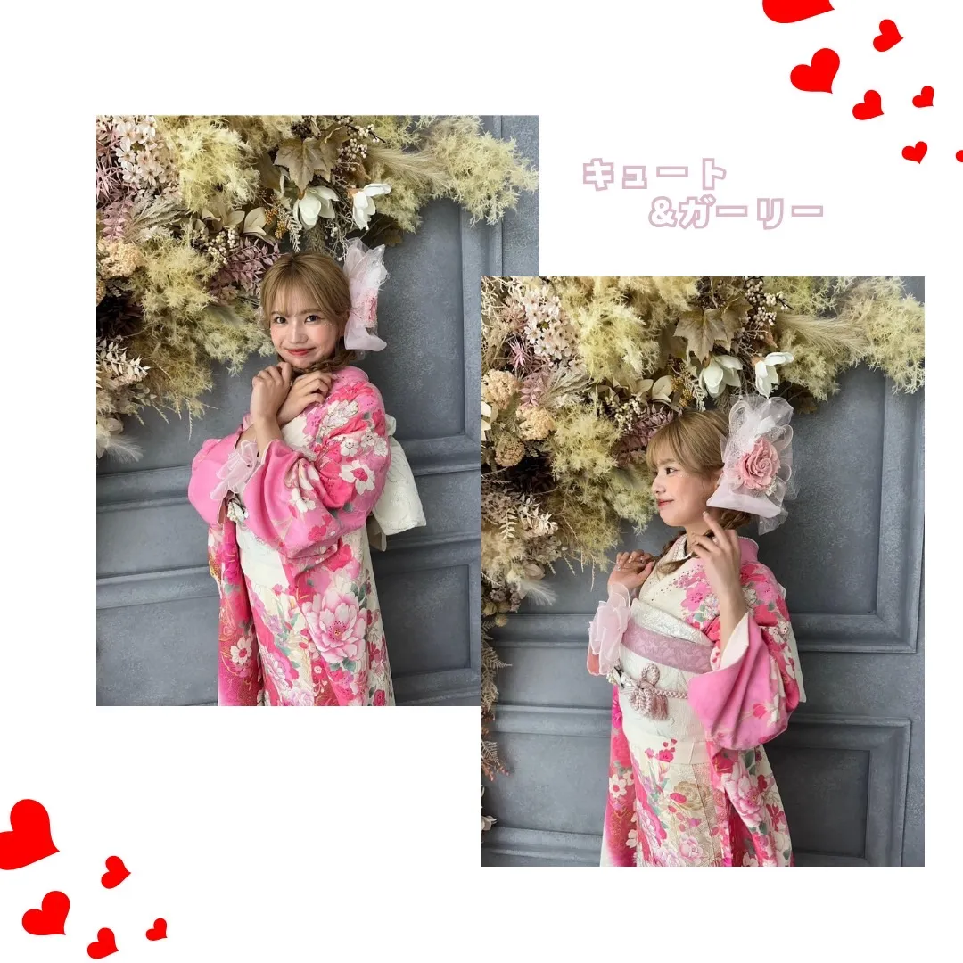 振袖レンタル 成人式 なんば 心斎橋 天王寺 キュート&ガーリー レトロ 安い振袖 安くて可愛い振袖