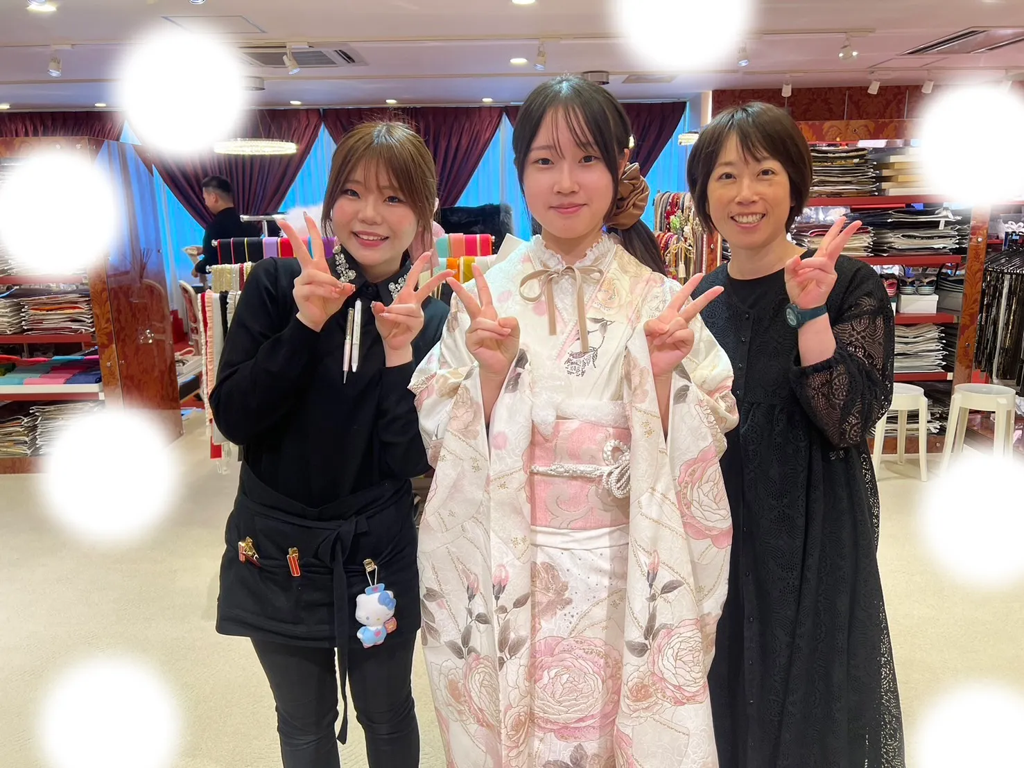 成人式 振袖 レンタル 梅田 ピンク ヘップバーン キラキラ かわいい 人気