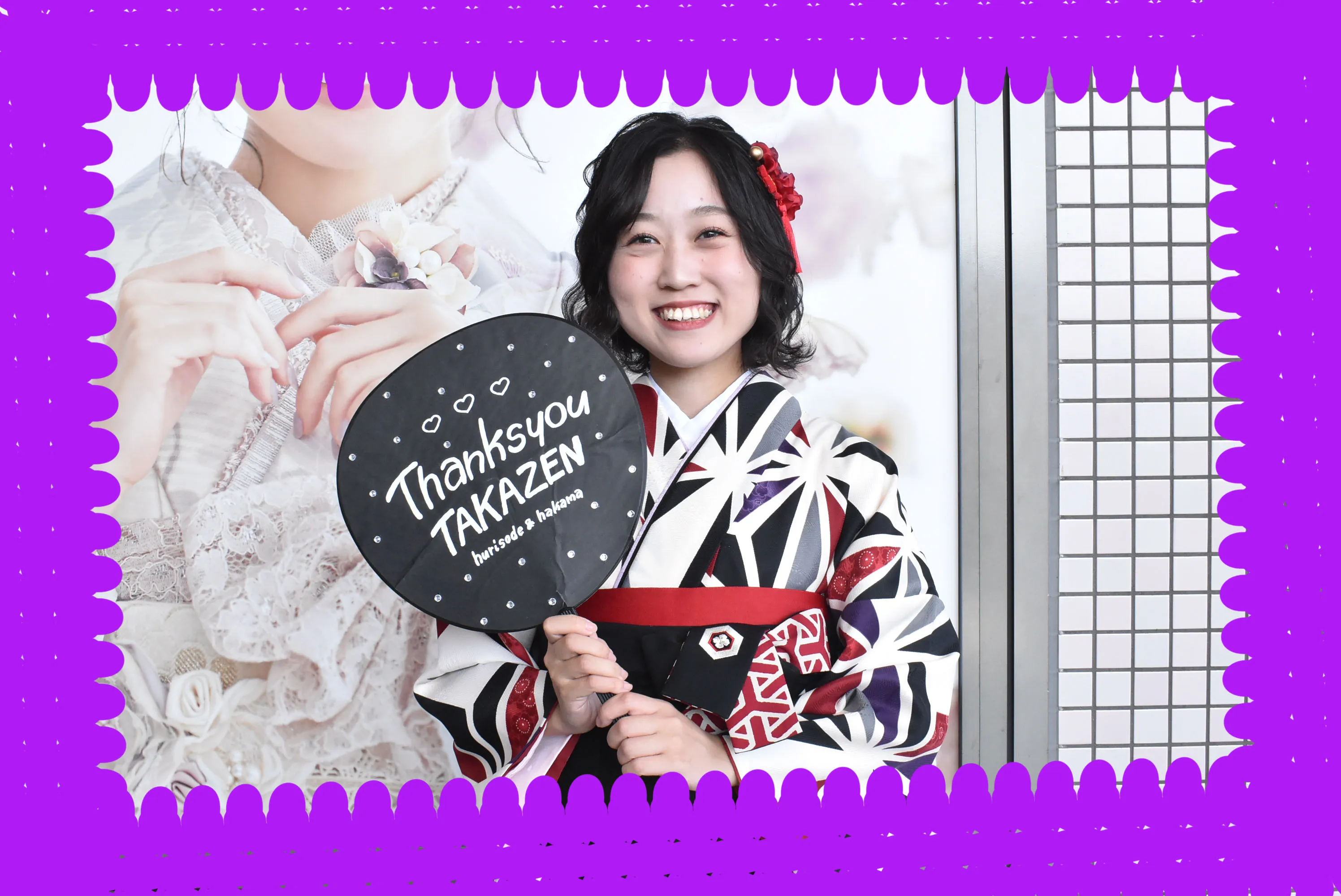 袴　前撮り撮影会　TAKAZEN堺店