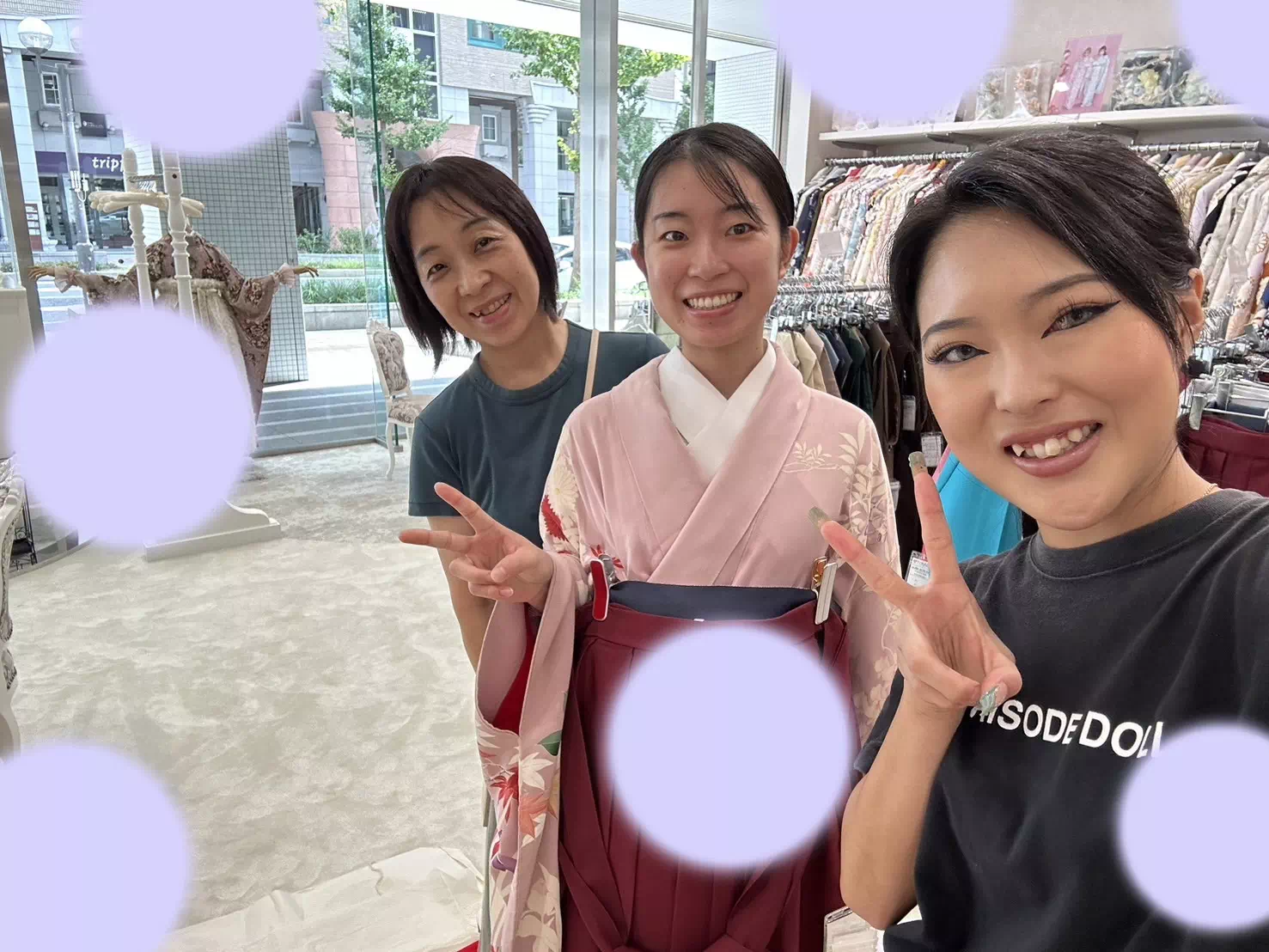 TAKAZEN神戸店 袴レンタル ママ振 袴だけ 袴単品 卒業式 神戸