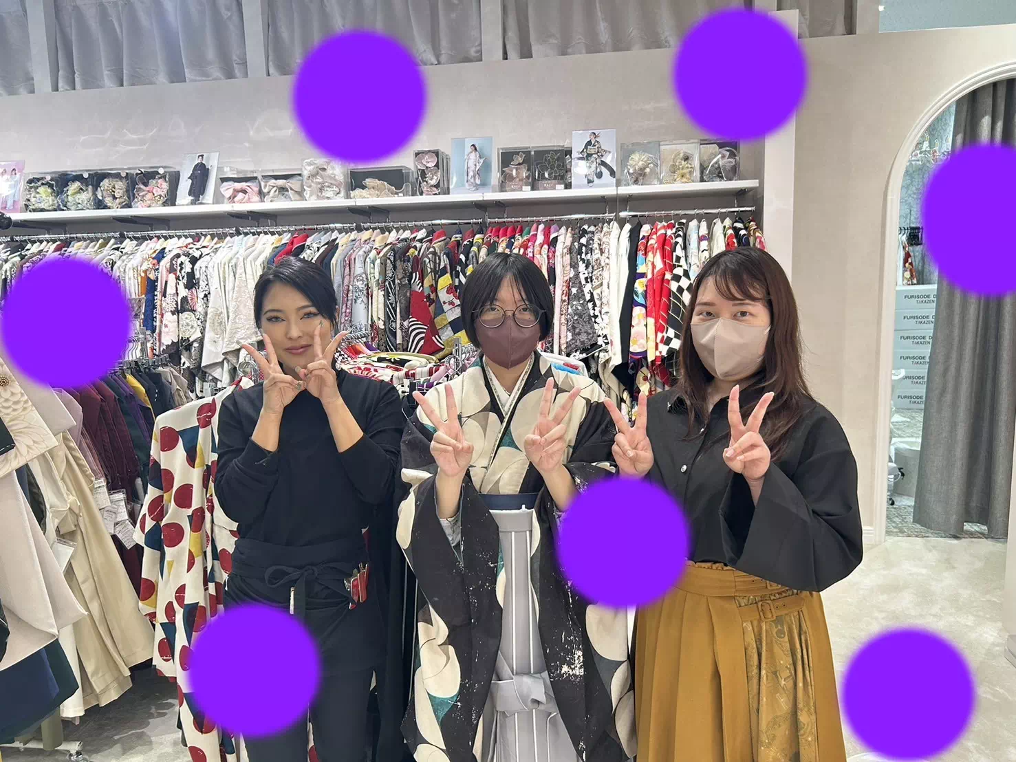 TAKAZEN神戸店 前撮り撮影会 イマドキ カワイイ コディネート 振袖 レンタル 袴